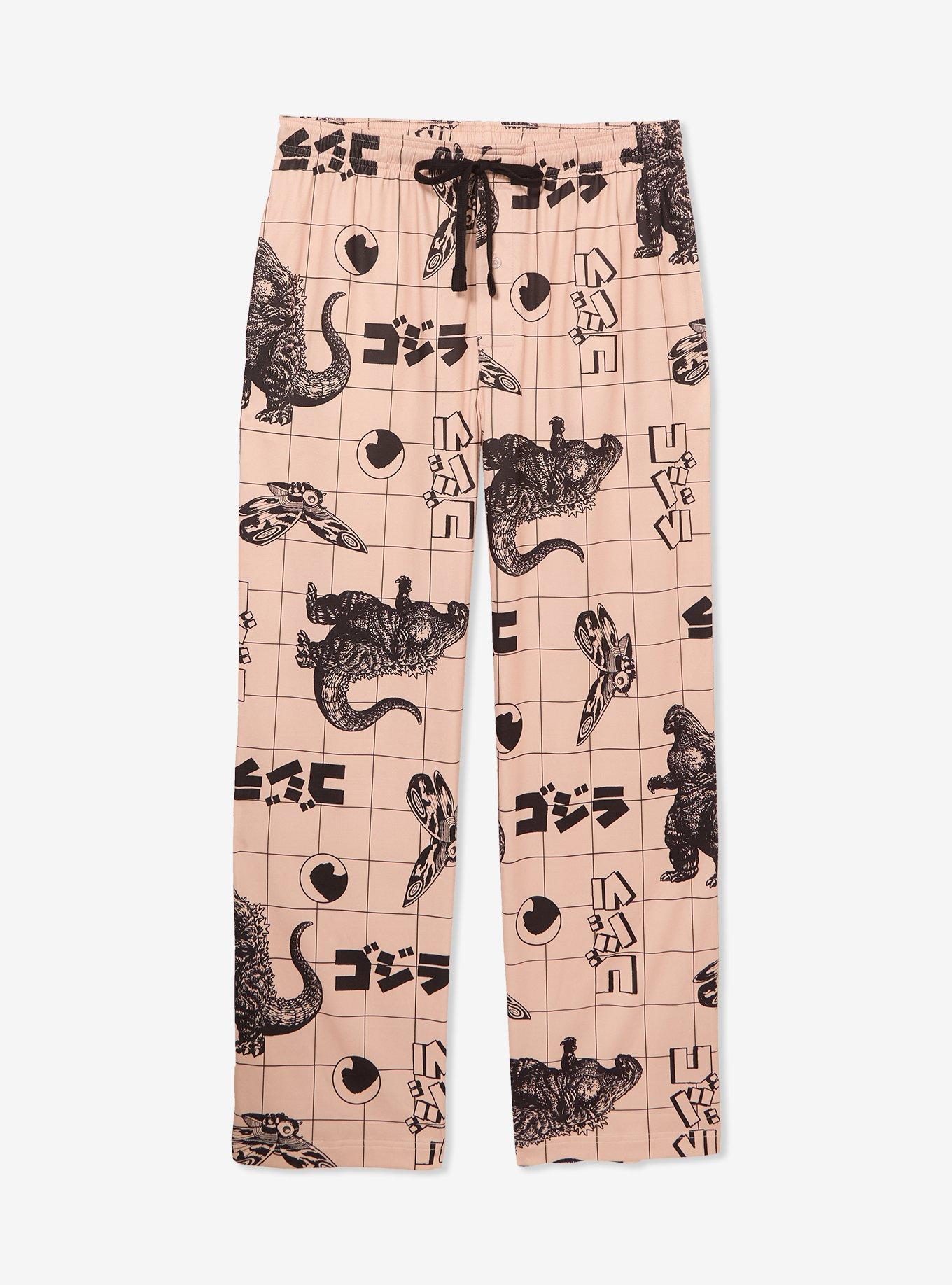 Godzilla Characters Grid Allover Print Sleep Pants - BoxLunch Exclusive, , hi-res