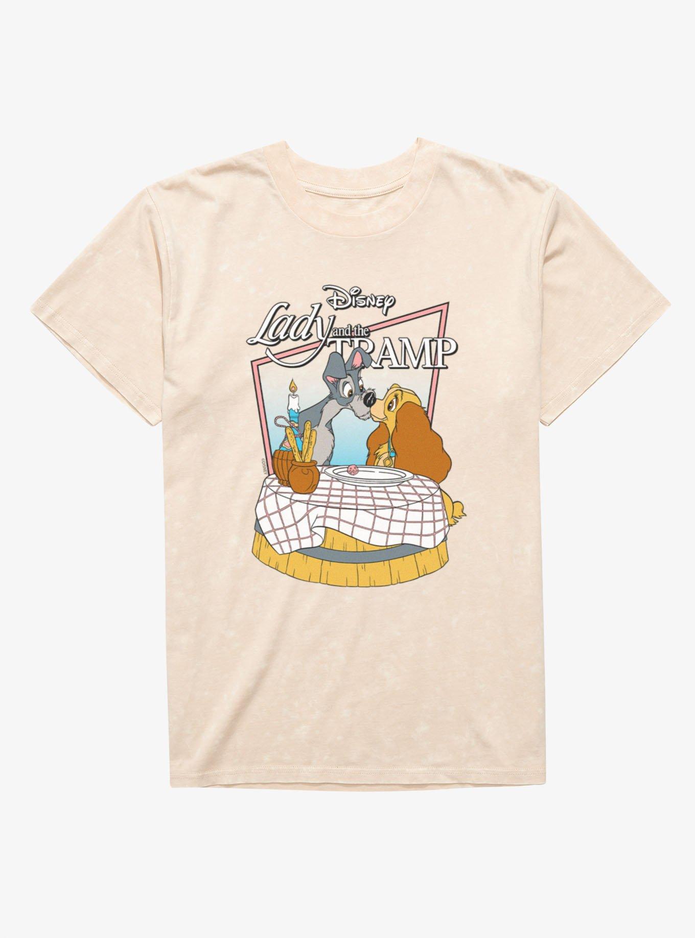 Disney Lady And The Tramp Dinner Kiss T-Shirt, , hi-res