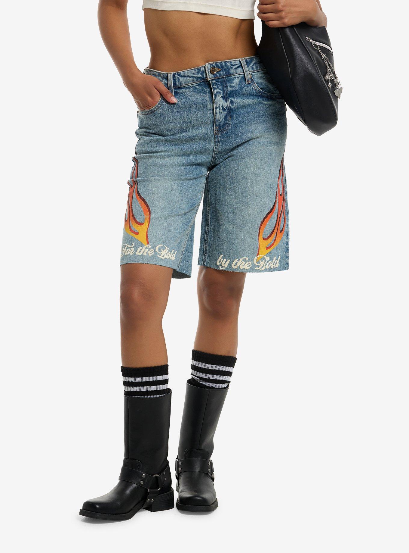 Von Dutch Flames Jorts, , hi-res