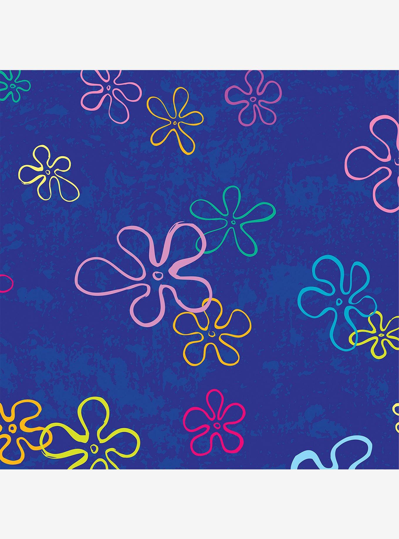 SpongeBob SquarePants Floral Blue Wallpaper, , hi-res