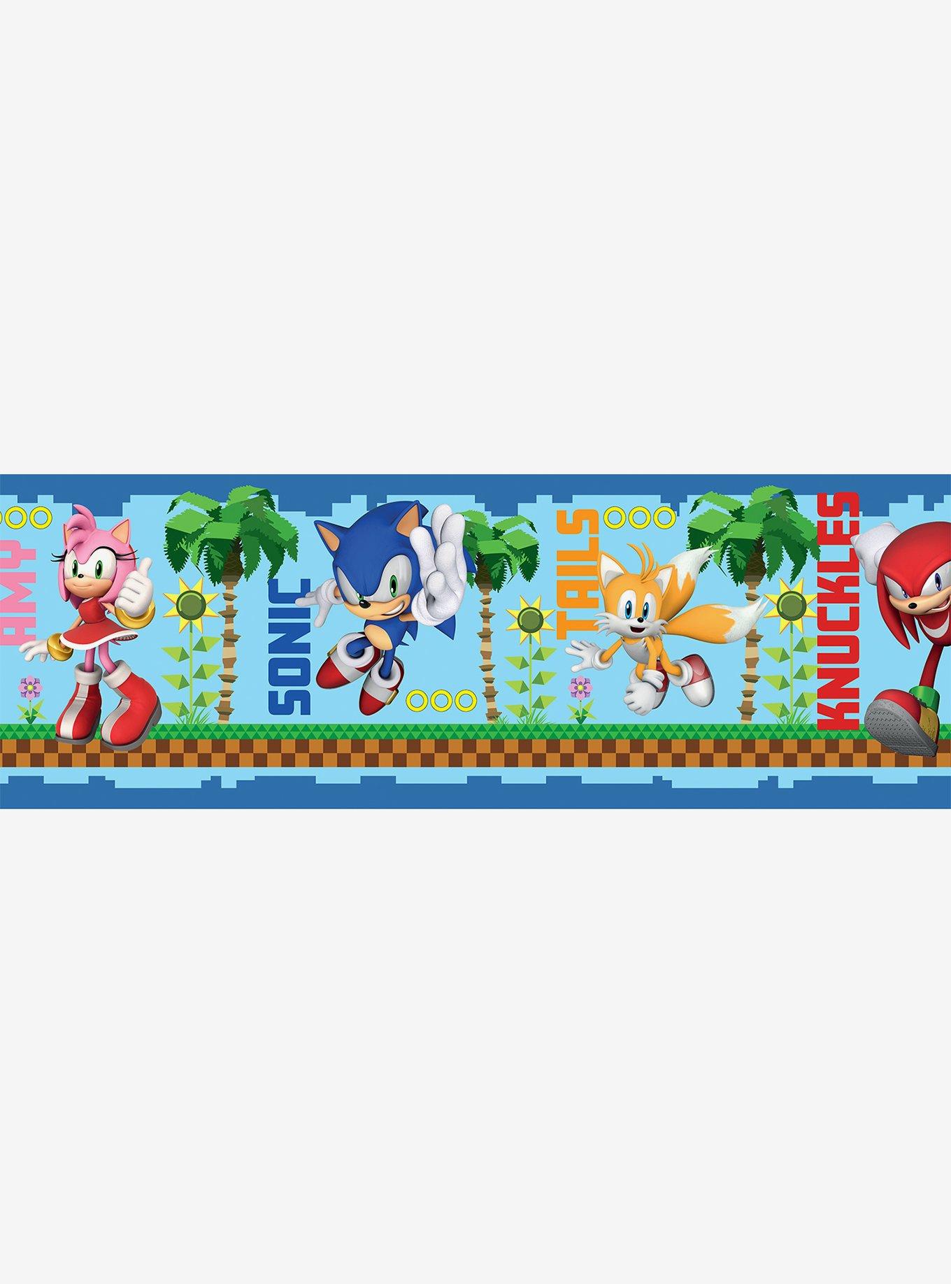 Sonic The Hedgehog Green Hill Characters Border Decal, , hi-res
