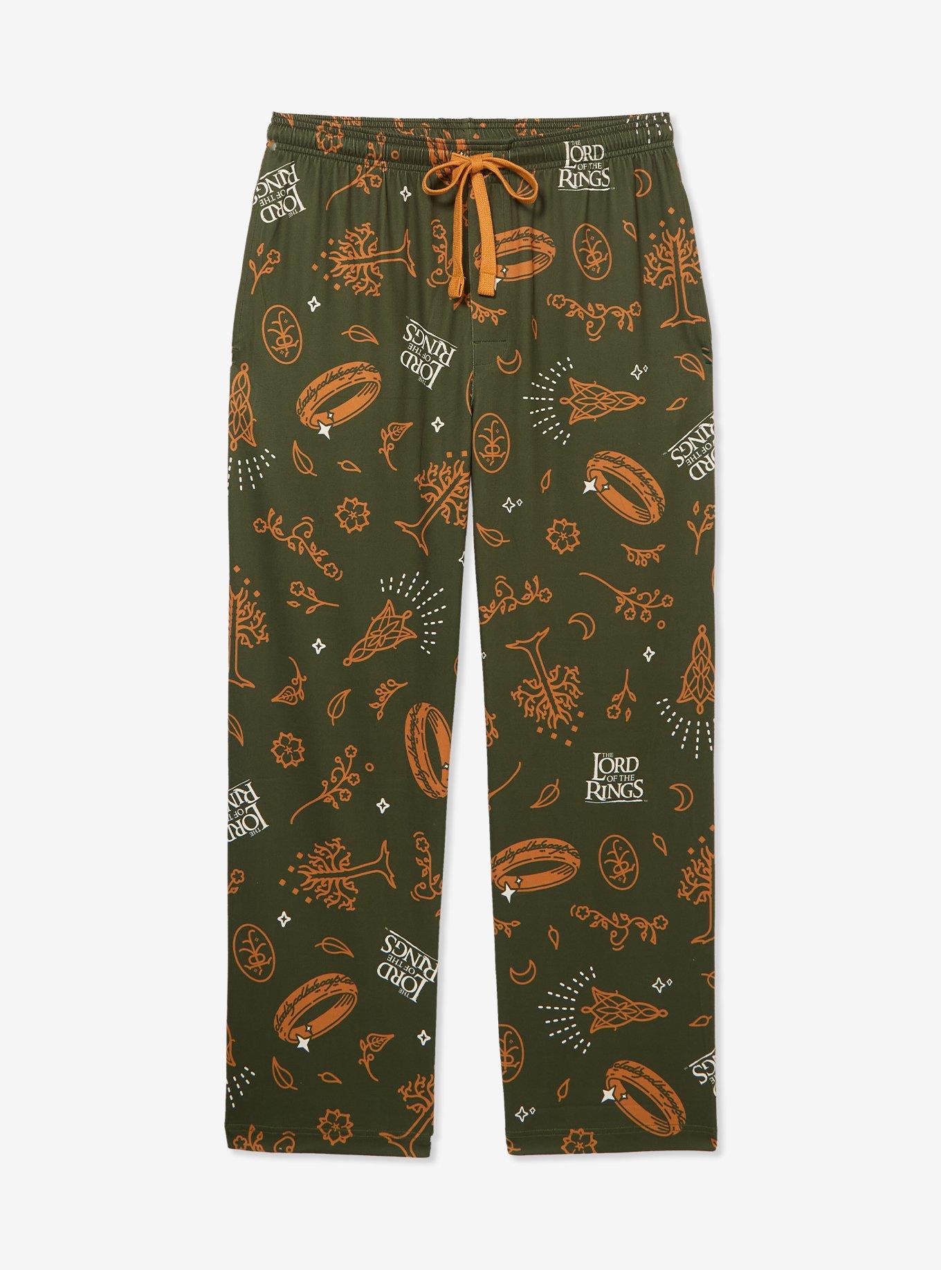 The Lord of The Rings Icons Allover Print Sleep Pants - BoxLunch Exclusive, , hi-res