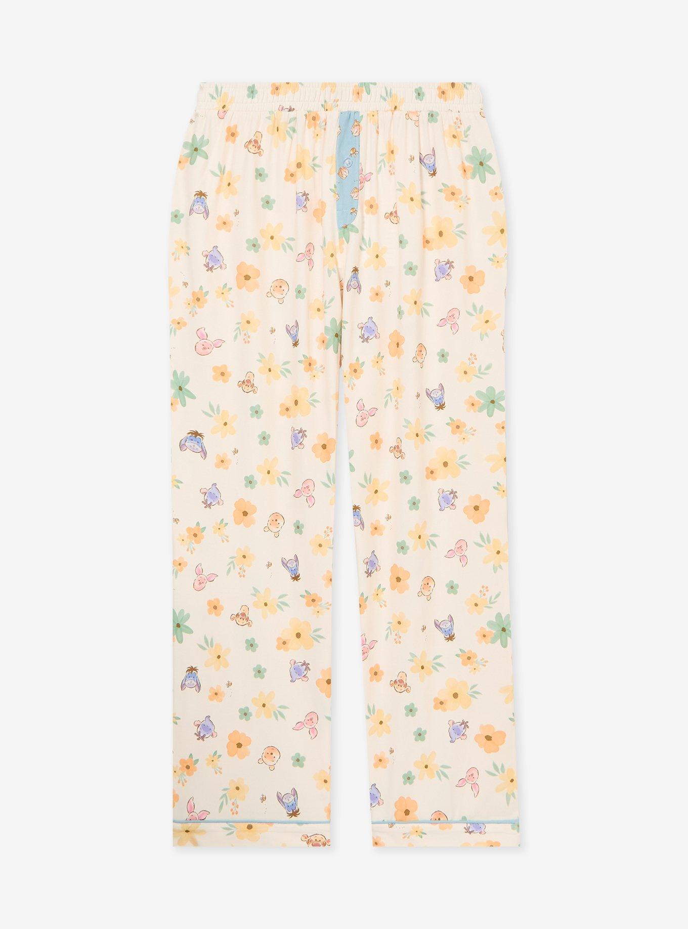 Disney Winnie the Pooh Floral Allover Print Women's Sleep Pants - BoxLunch Exclusive, , hi-res