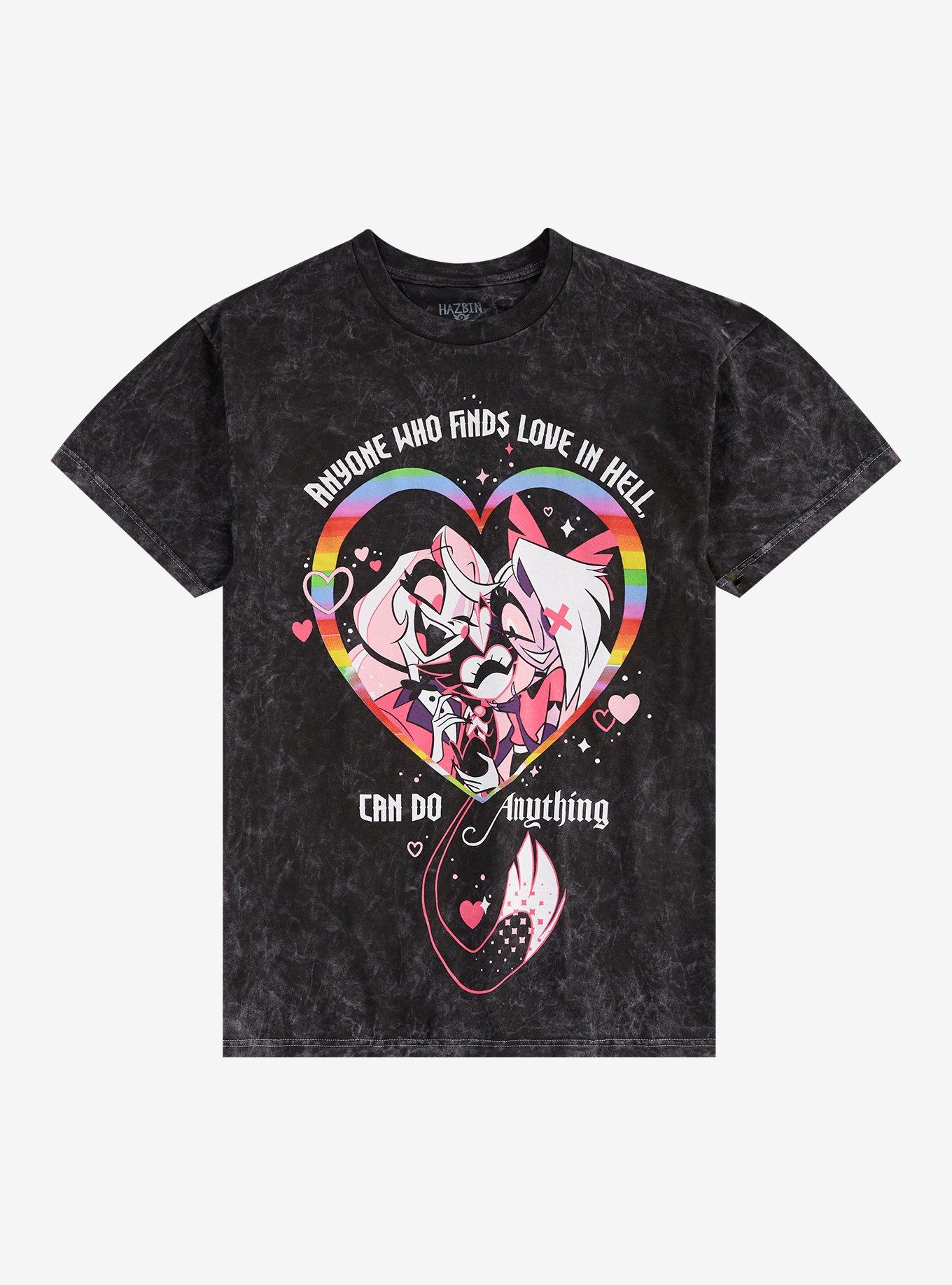 Hazbin Hotel Charlie & Vaggie KeeKee Hug Pride T-Shirt, , hi-res