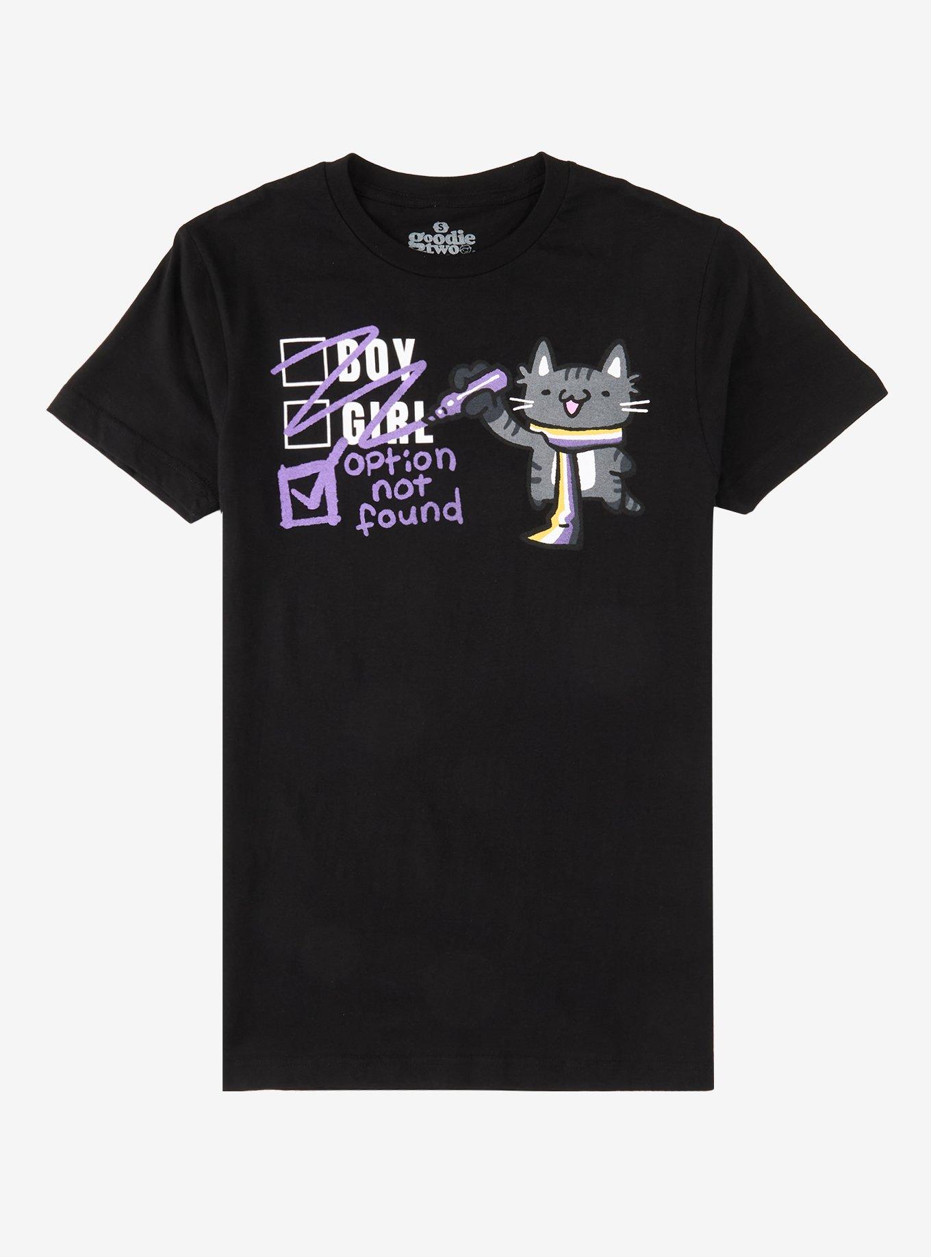 Non-Binary Cat T-Shirt By Goodie Two Sleeves, , hi-res