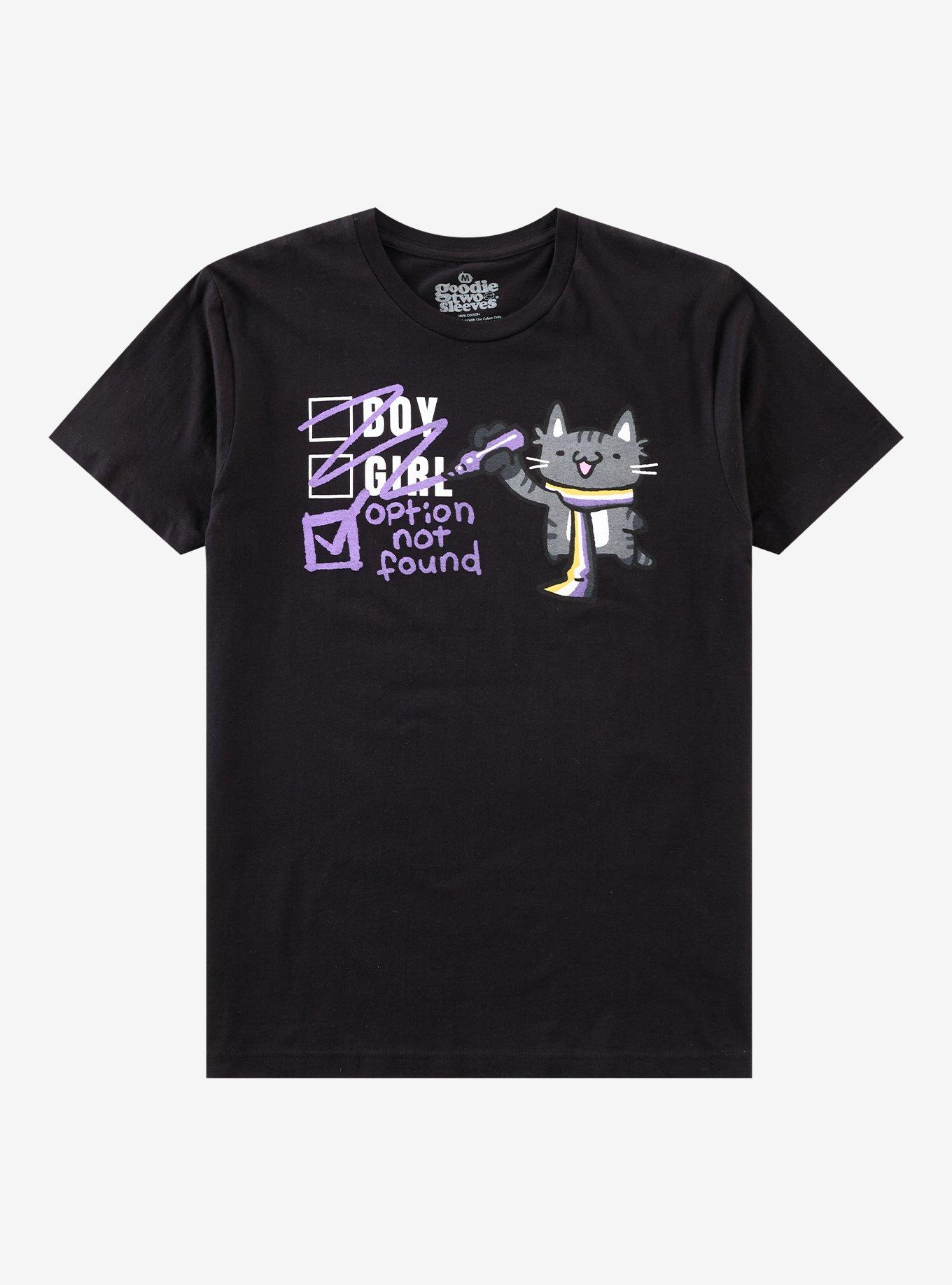 Non-Binary Cat T-Shirt By Goodie Two Sleeves, , hi-res