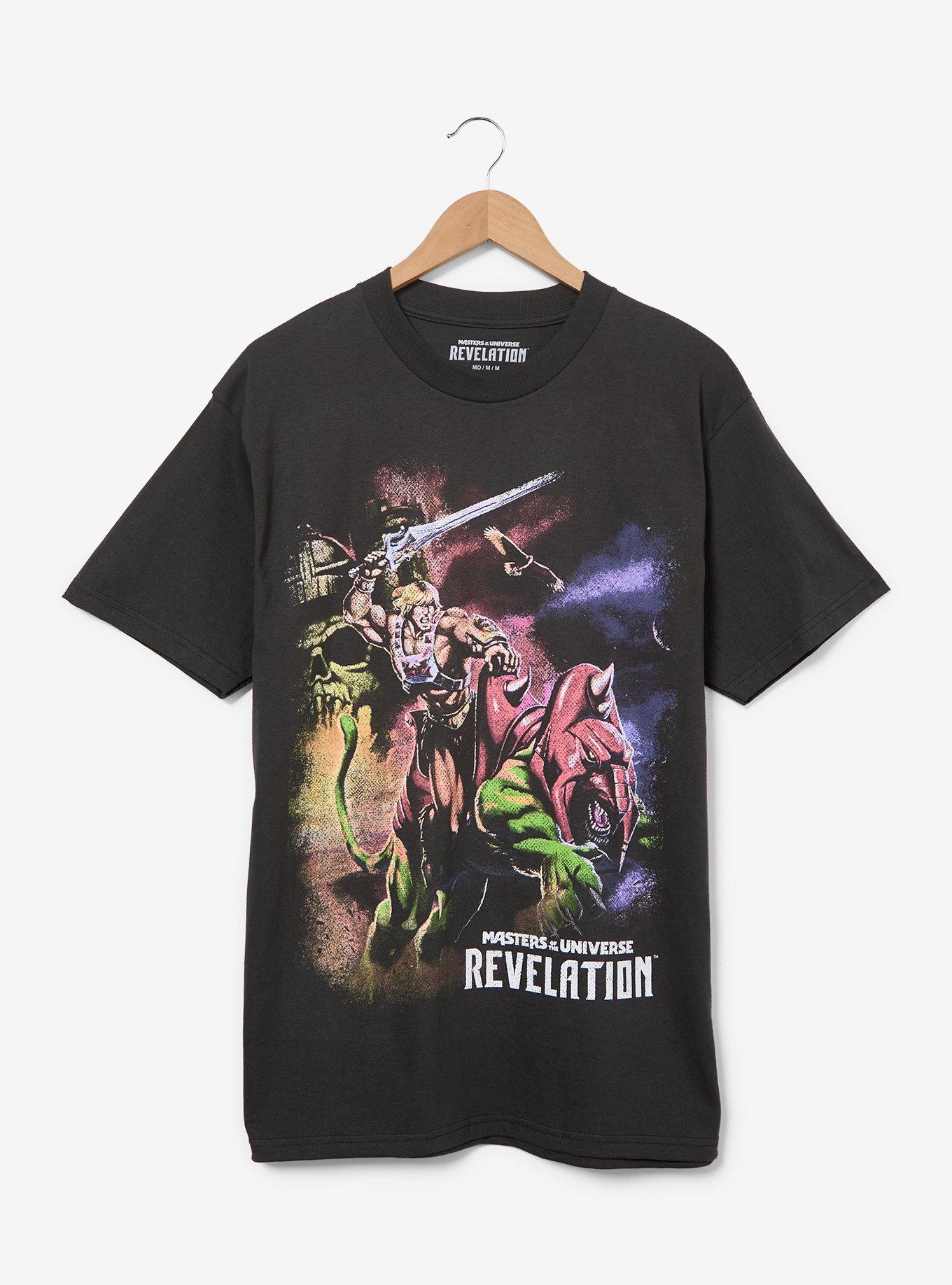 Masters of The Universe: Revelation He-Man and Battle Cat T-Shirt - BoxLunch Exclusive, , hi-res