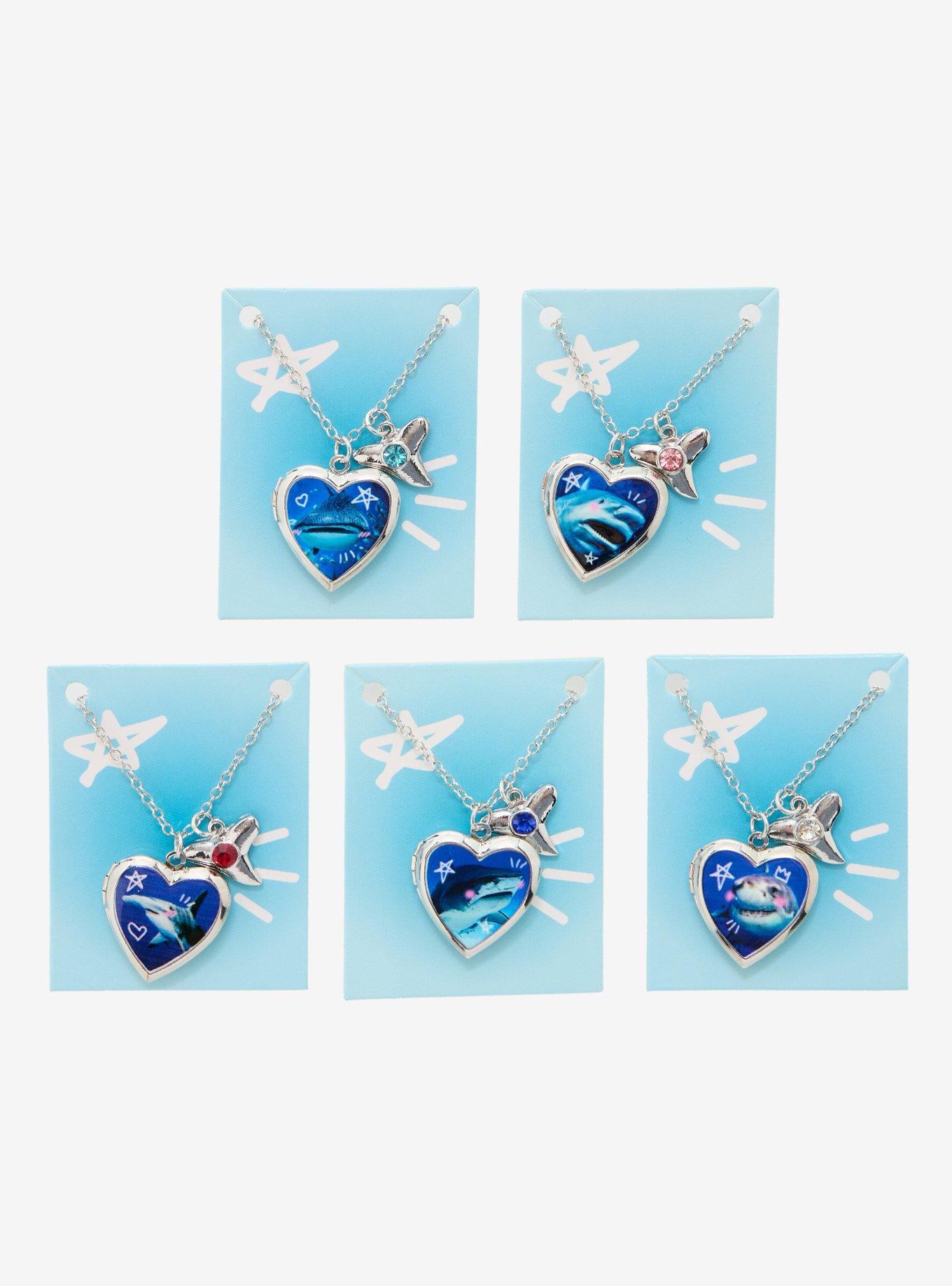 Shark Attack Heart Blind Box Necklace, , hi-res