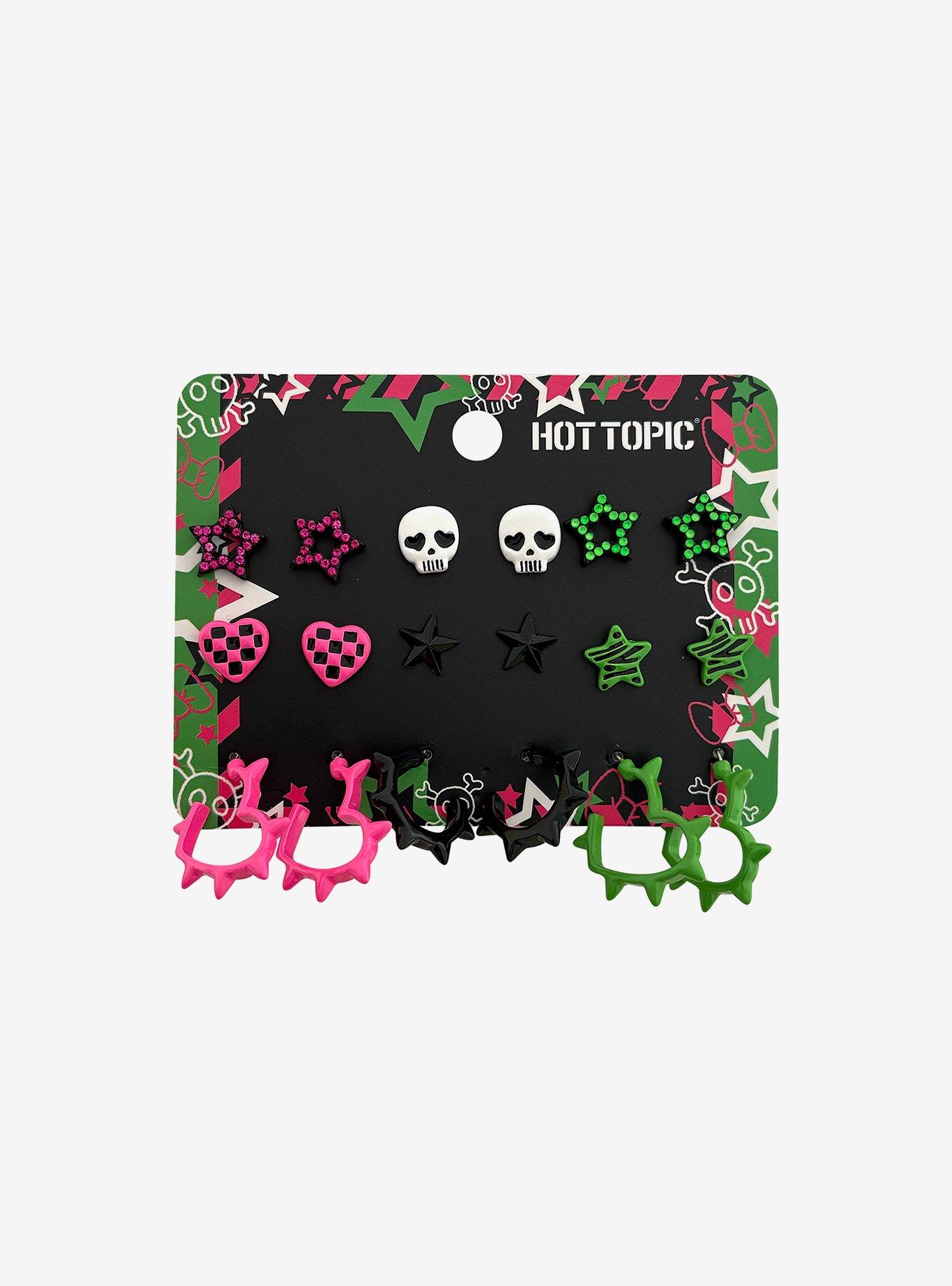 Neon Scene Icons Earring Set, , hi-res