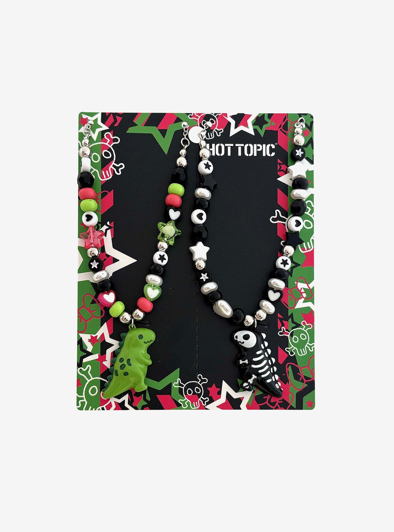 Emo Dinosaur Best Friend Necklace Set, , hi-res