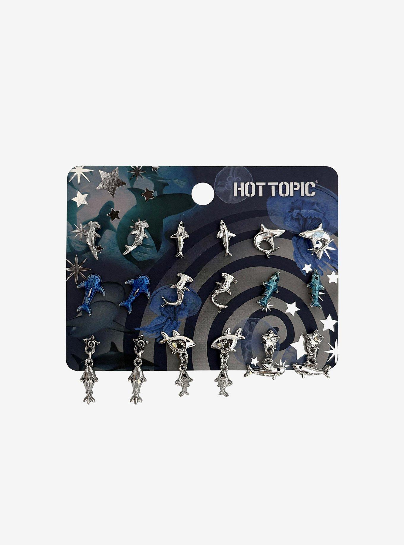 Shark Type Earring Set, , hi-res