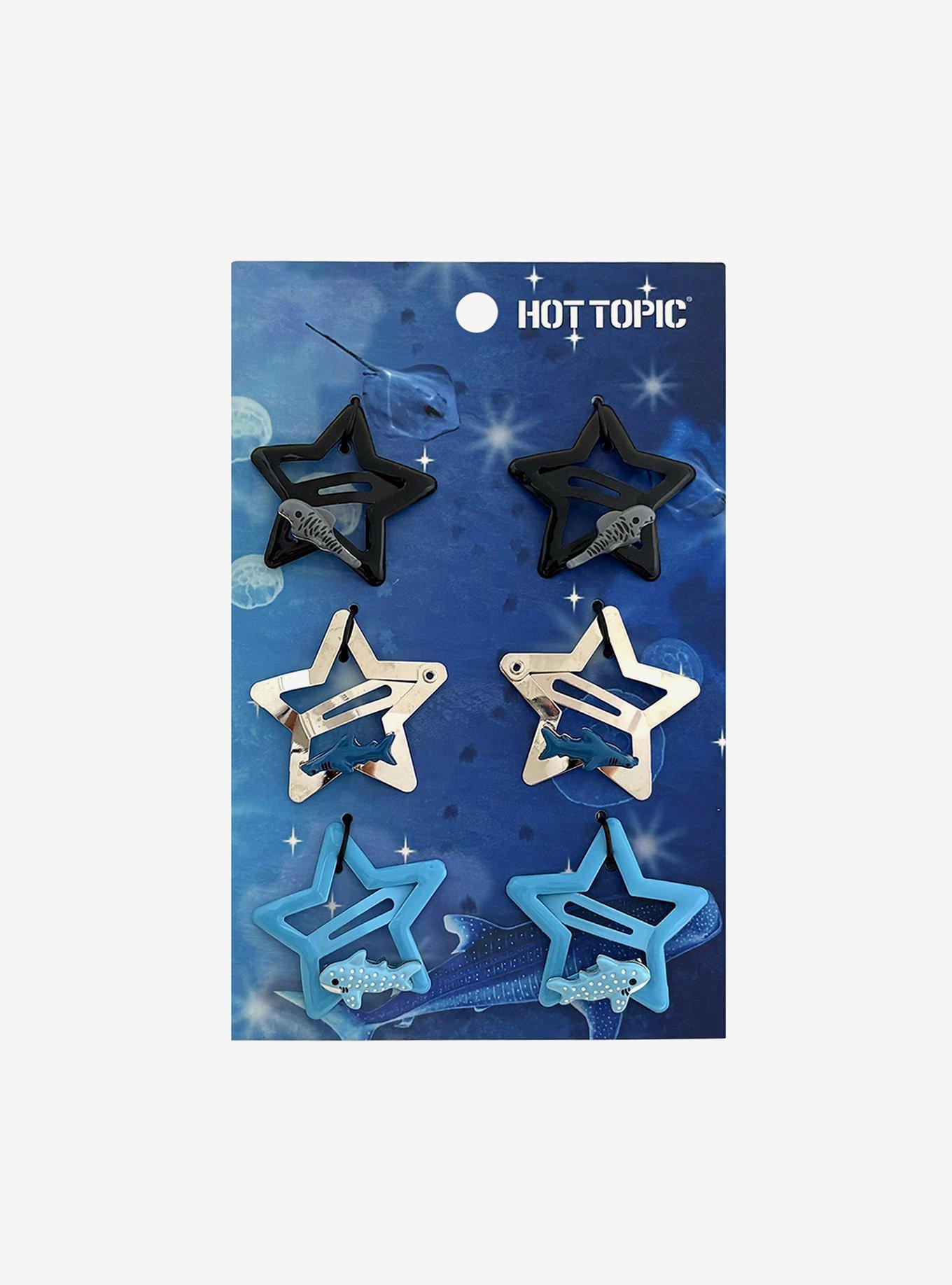 Star Shark Hair Clip Set, , hi-res