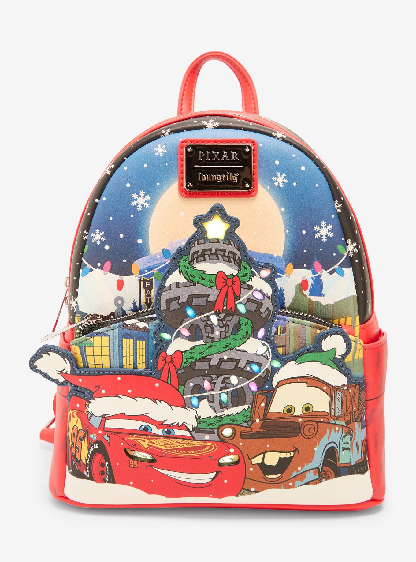 Loungefly Disney Pixar Cars Holiday Light-Up Mini Backpack - BoxLunch Exclusive