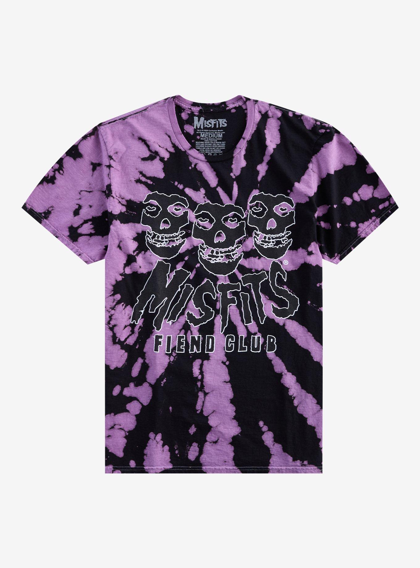 Misfits Fiend Club Purple Tie-Dye T-Shirt, , hi-res