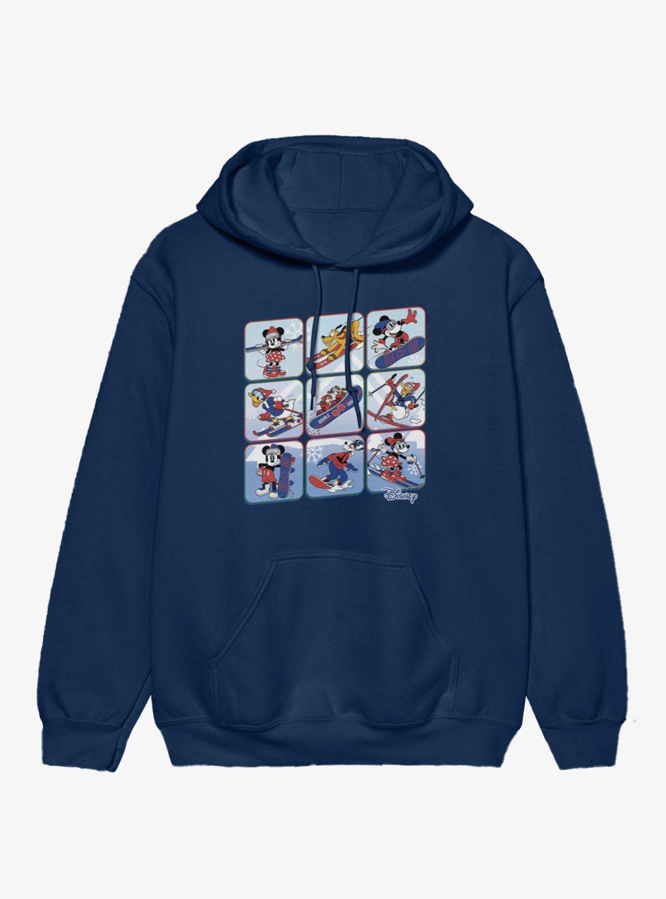 Disney Mickey And Friends Winter Sport Squares Hoodie, , hi-res