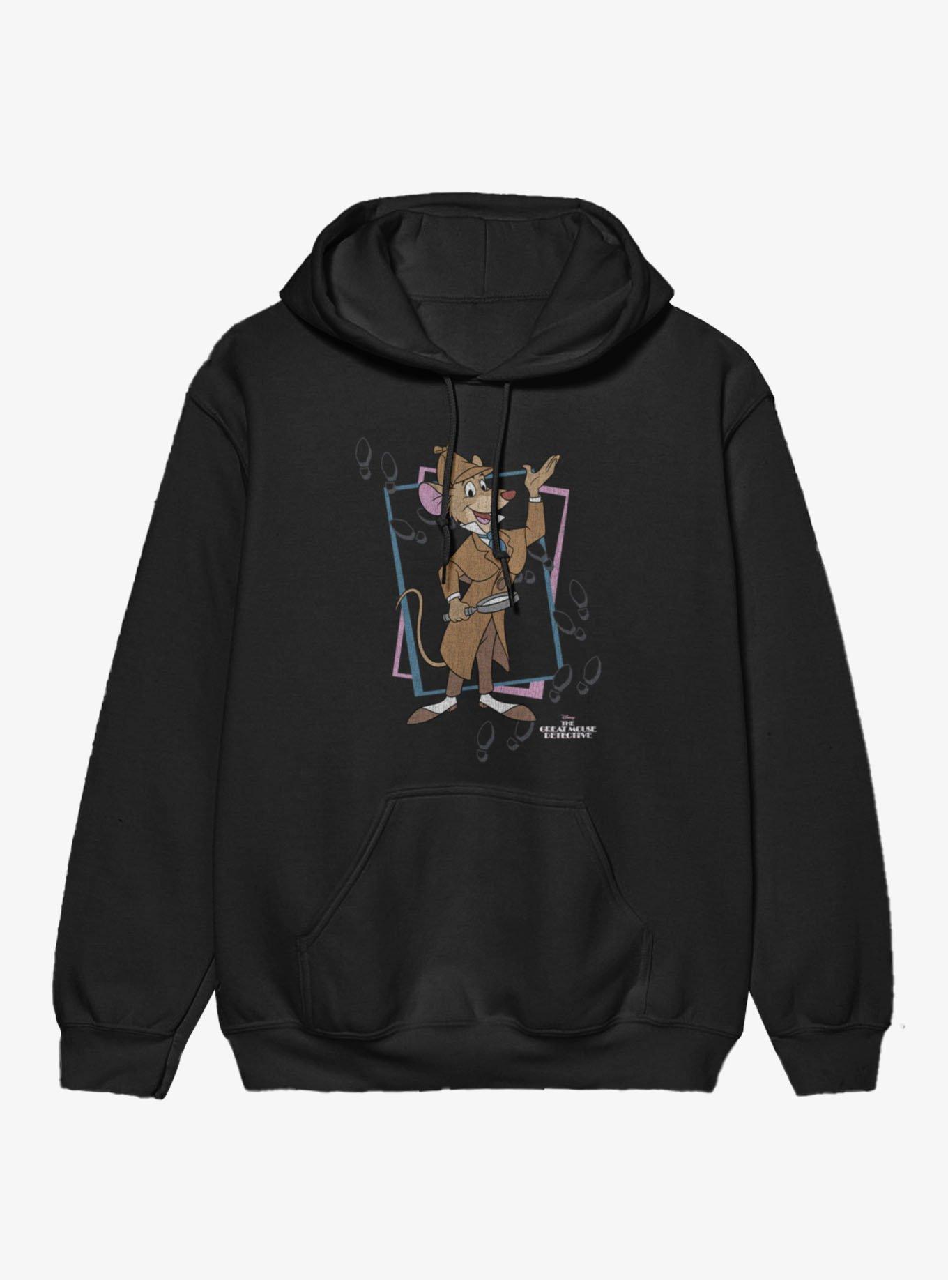 Disney Great Mouse Detective Footprint Squares Hoodie, , hi-res