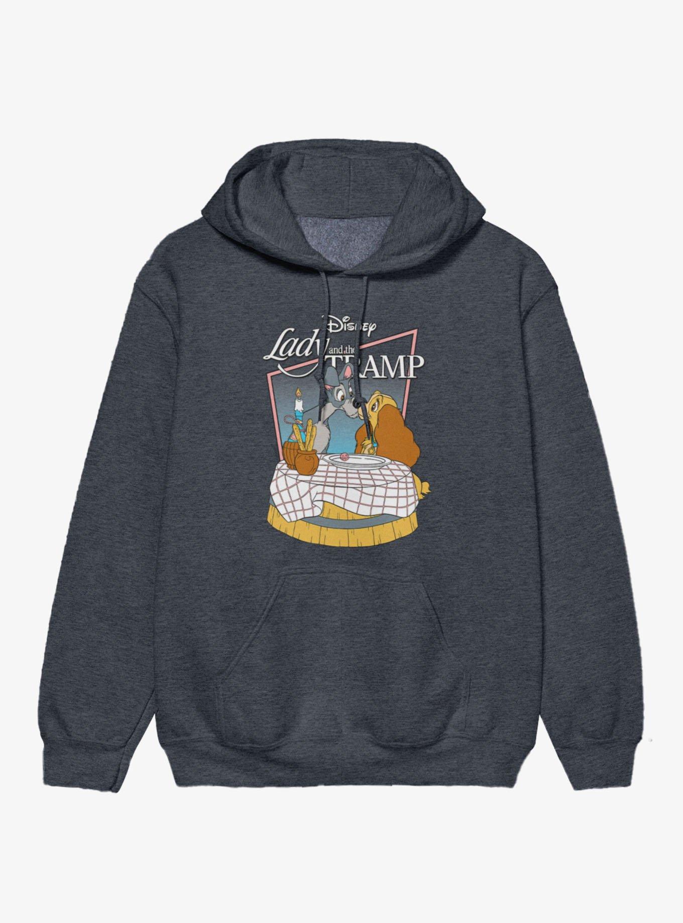 Disney Lady And The Tramp Dinner Kiss Hoodie, , hi-res