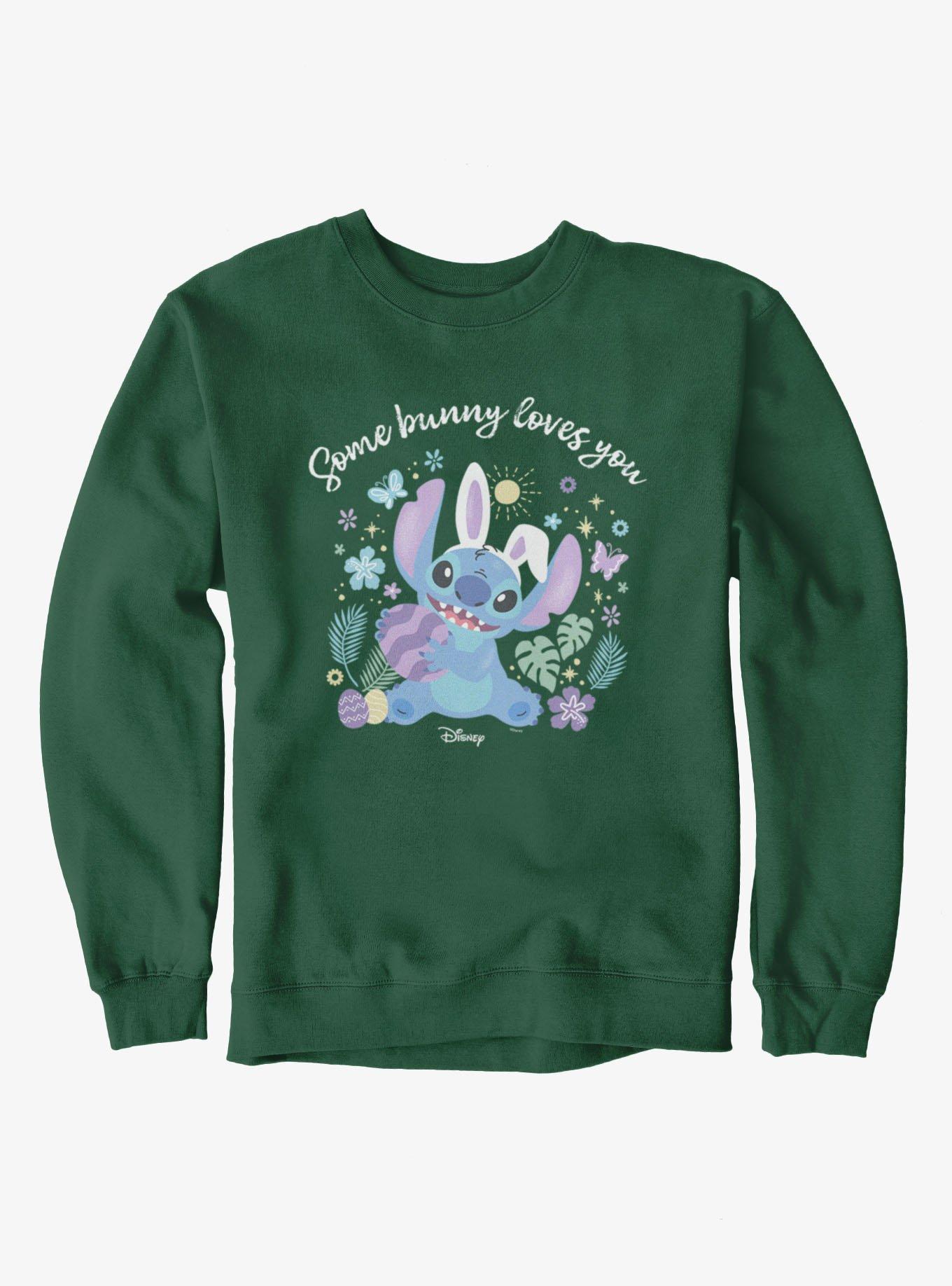 Disney Lilo And Stitch Easter Bunny Loves You Sweatshirt, , hi-res
