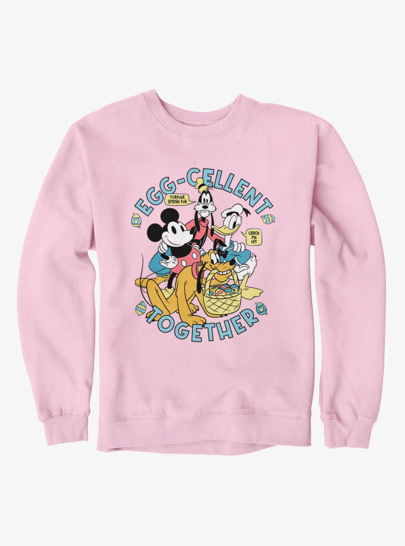 Disney Mickey And Friends Easter Egg-Cellent Together Sweatshirt
