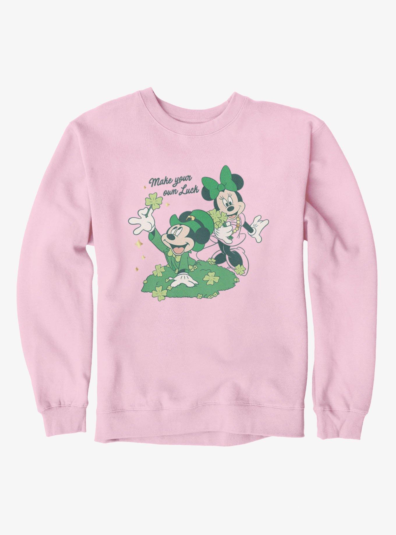 Disney Mickey And Friends St. Patrick's Make Your Own Luck Sweatshirt, , hi-res