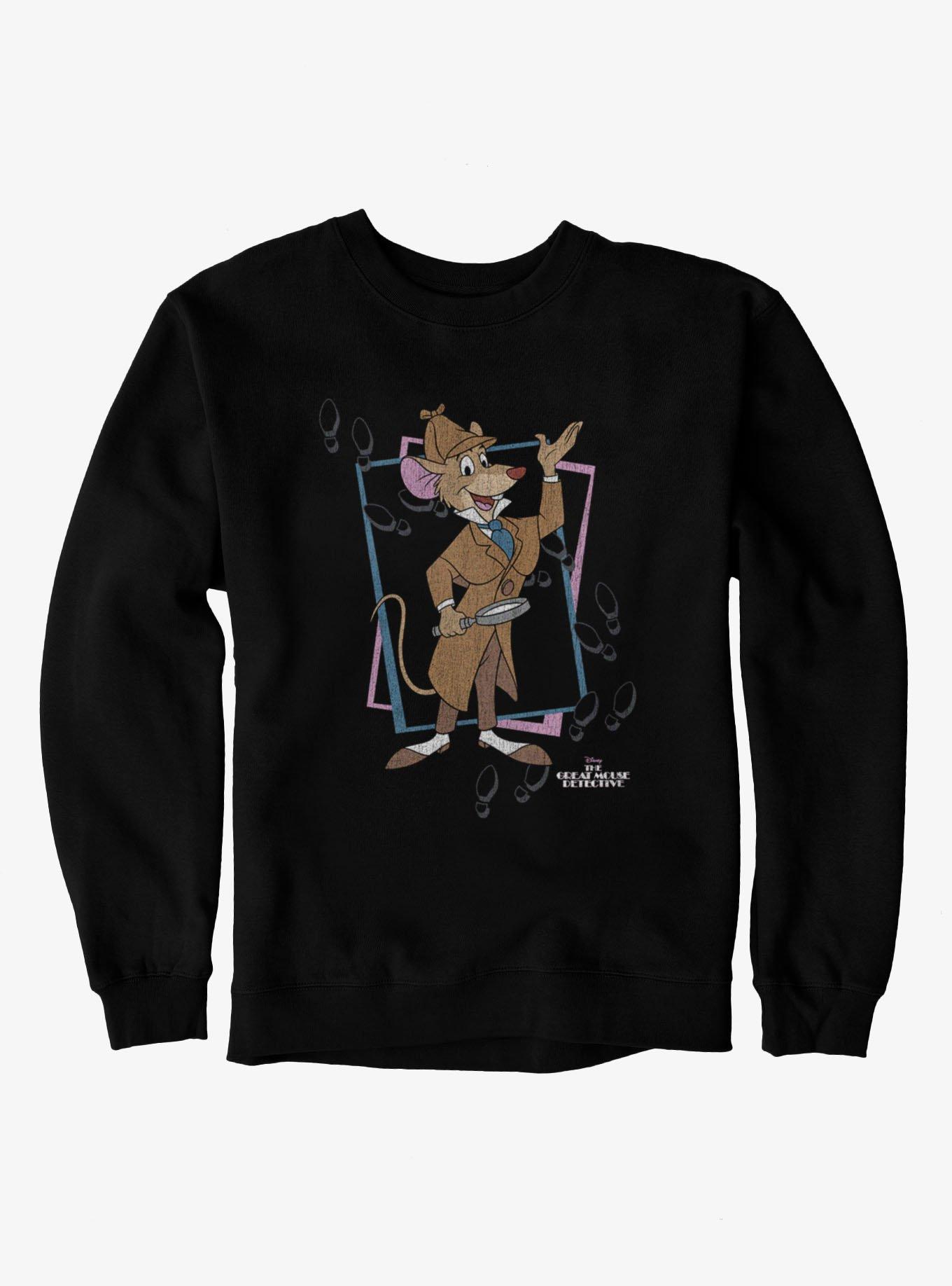 Disney Great Mouse Detective Footprint Squares Sweatshirt, , hi-res