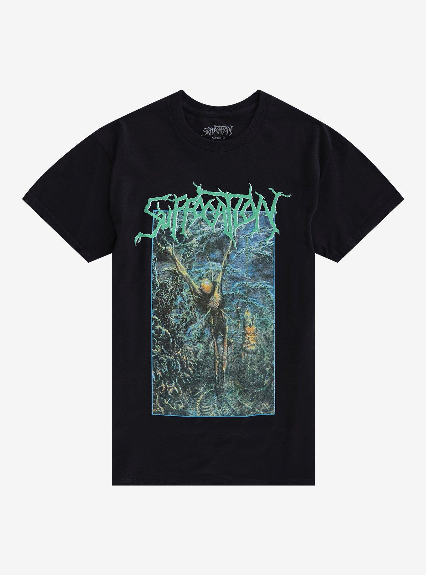 Suffocation Hanging Skeleton T-Shirt, , hi-res