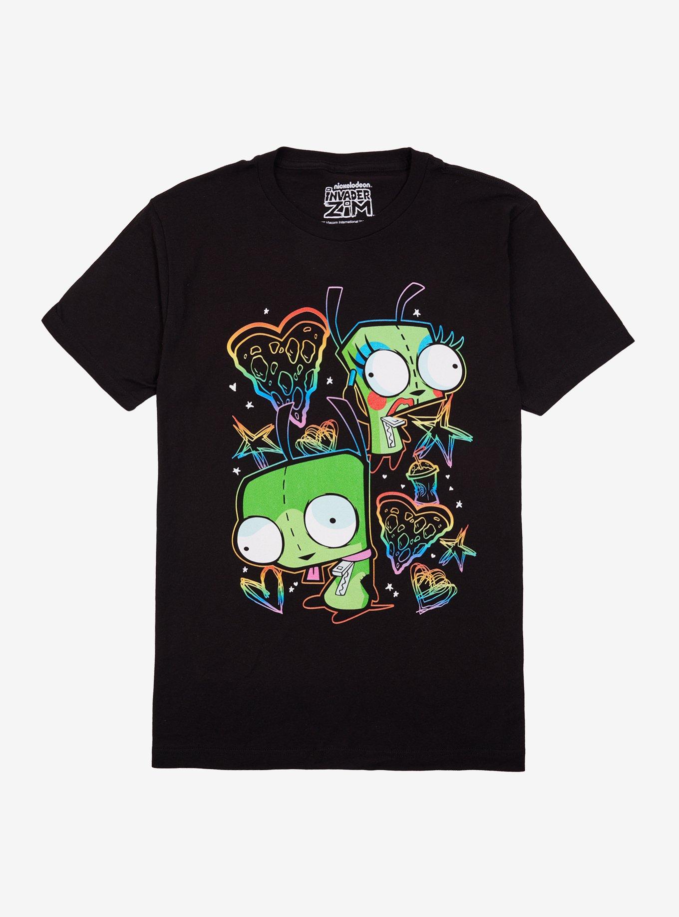 Invader Zim GIR Rainbow Doodles T-Shirt, , hi-res