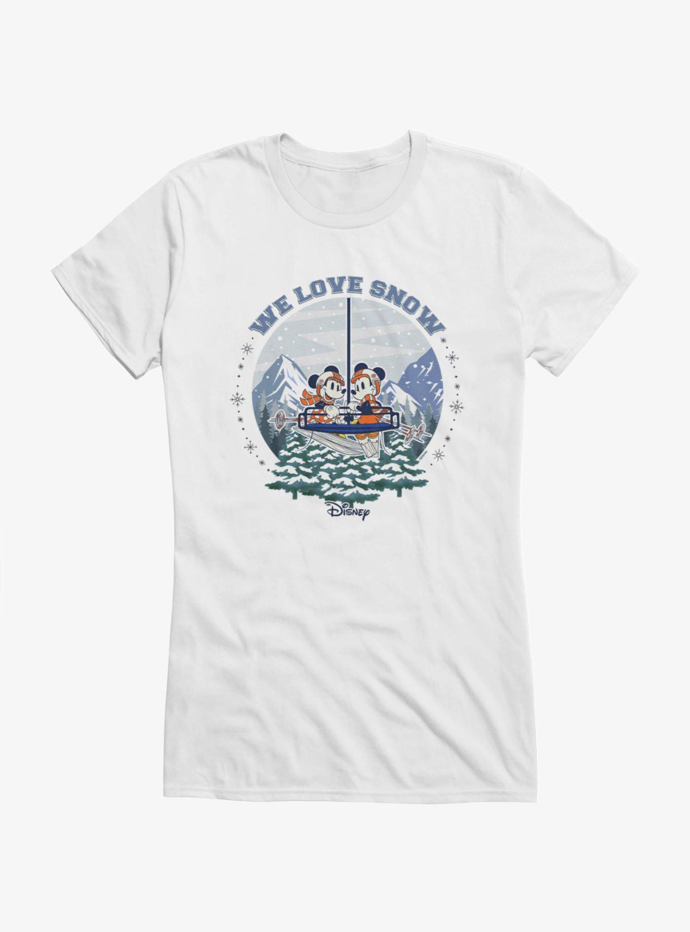 Disney Mickey And Friends We Love Snow Globe T-Shirt, , hi-res