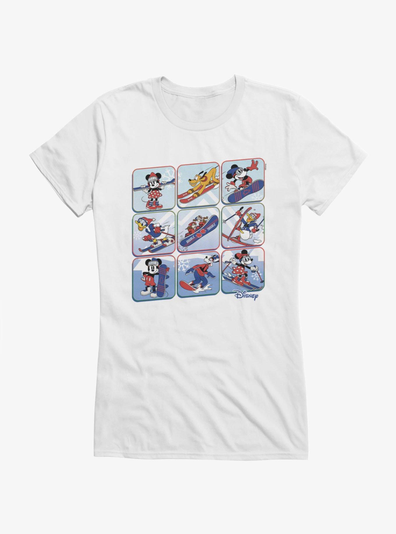 Disney Mickey And Friends Winter Sport Squares T-Shirt, , hi-res