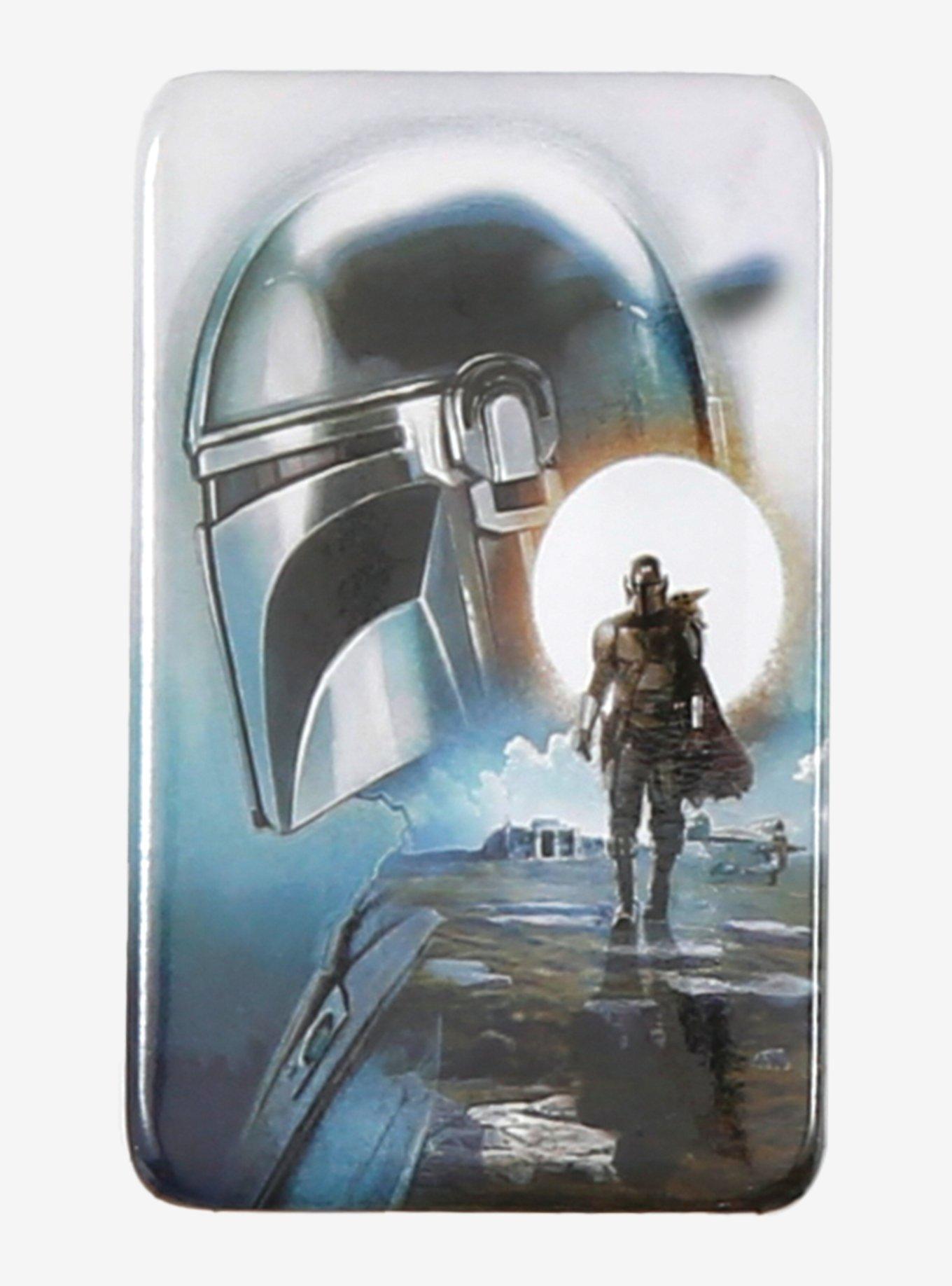 Star Wars: The Mandalorian & Grogu Mando 3 Inch Button, , hi-res