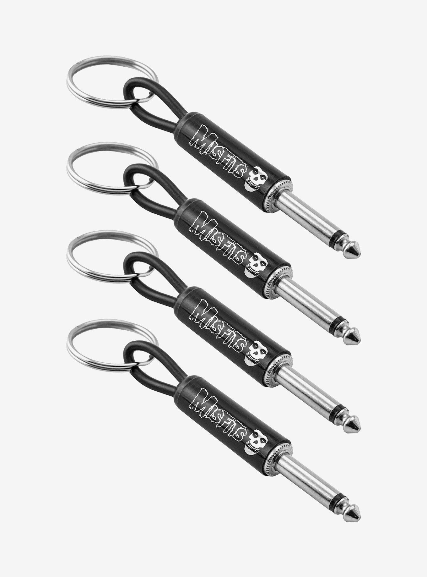 Misfits Logo Guitar Plug 4-Pack Keychain, , hi-res