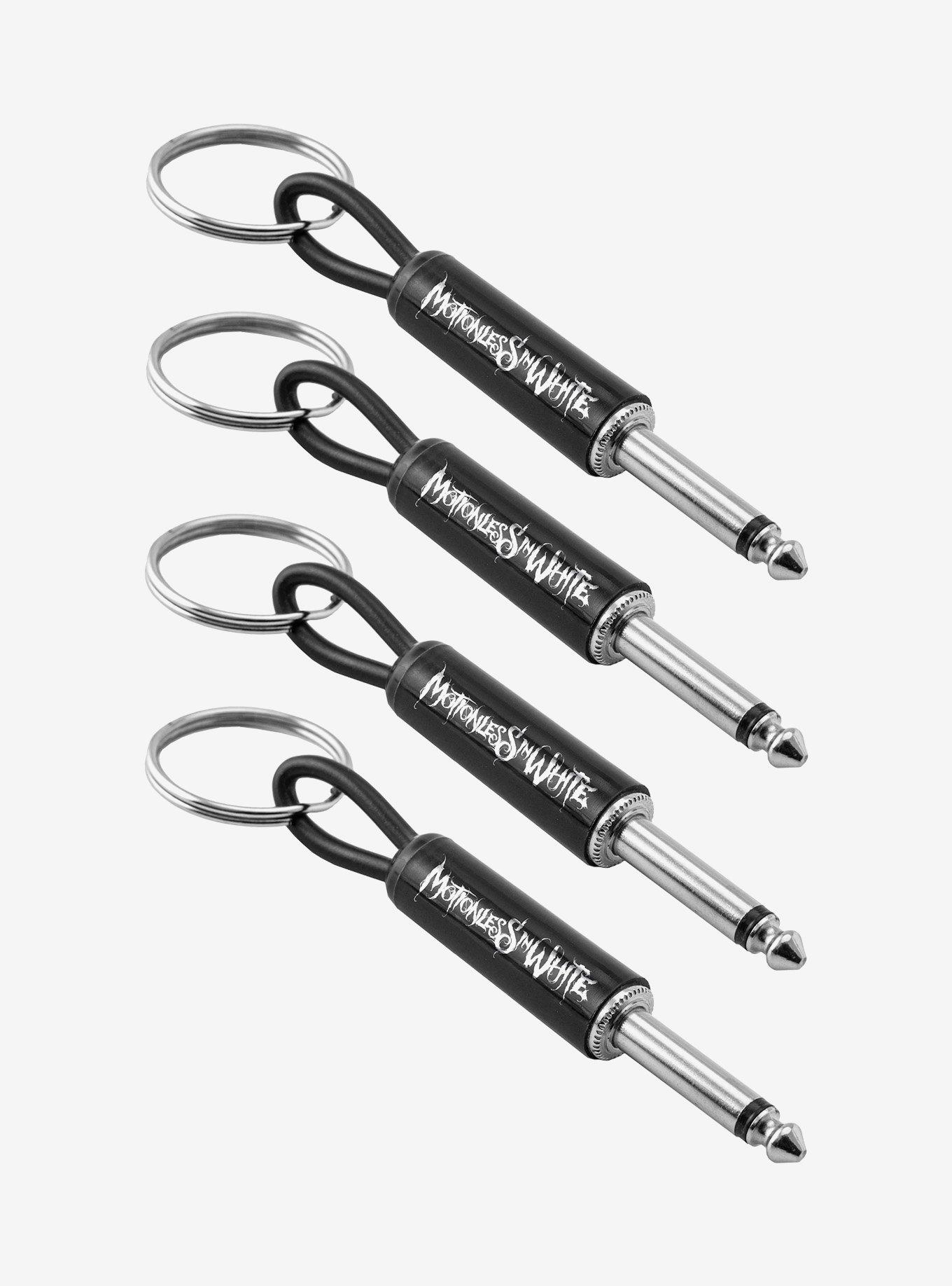 Motionless in White Logo Guitar Plug 4-Pack Keychain, , hi-res