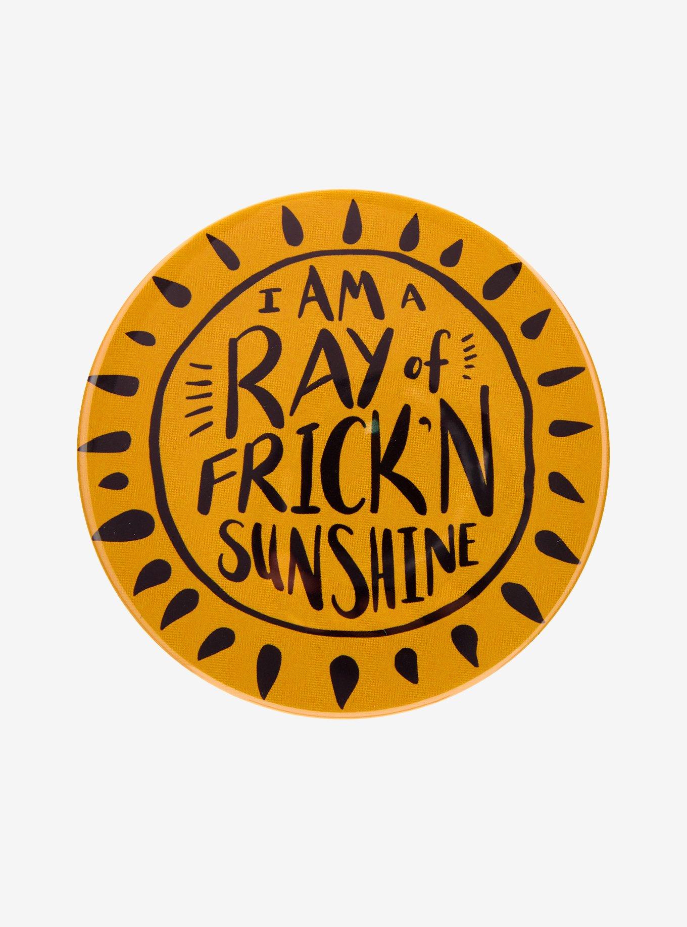 Ray Of Sunshine 3 Inch Button, , hi-res