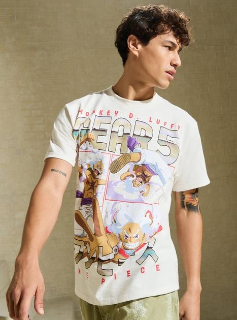 One Piece Monkey D. Luffy Gear 5 Multi-Portrait T-Shirt - BoxLunch