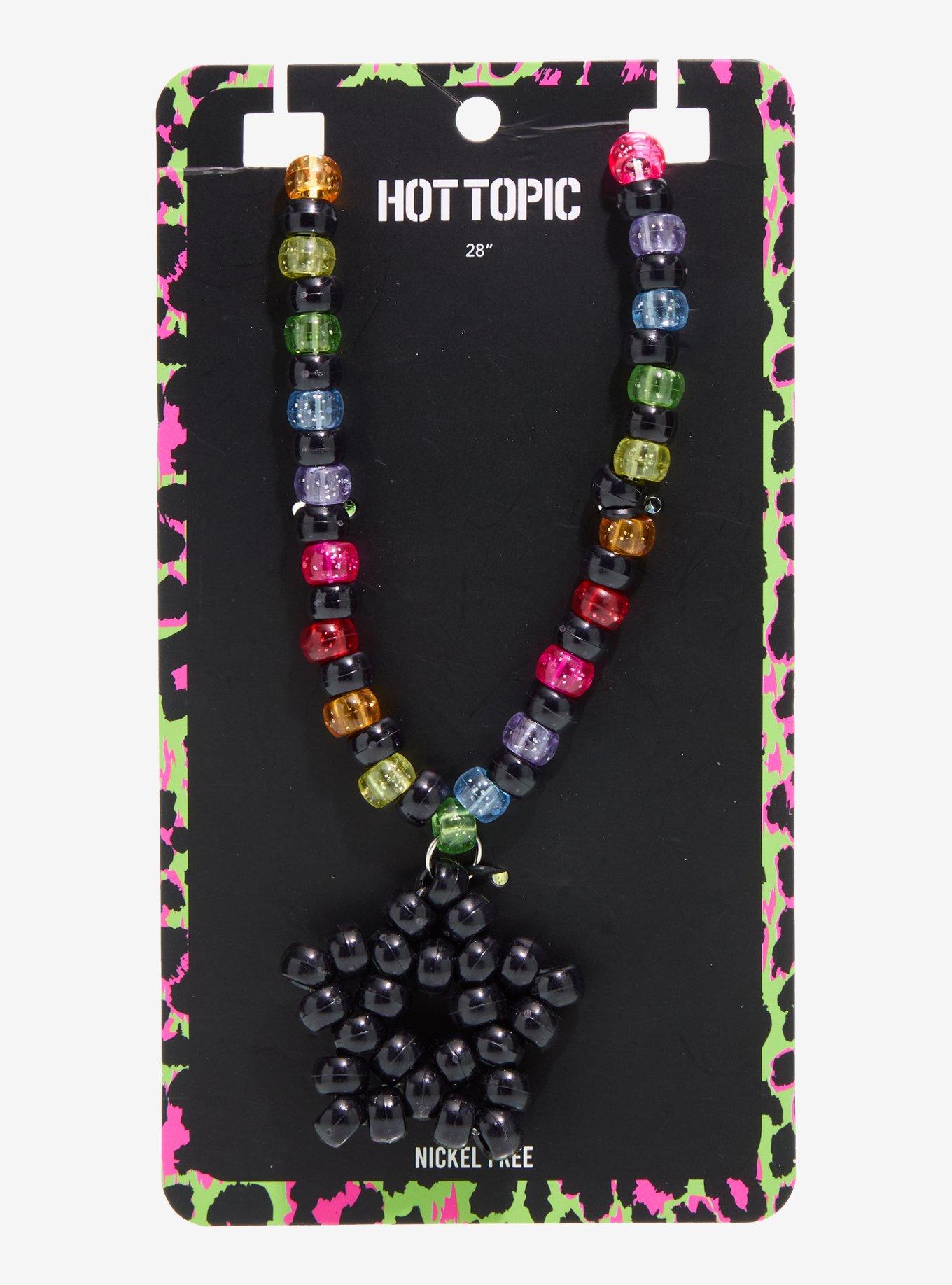 Rainbow Bead Star Necklace, , hi-res