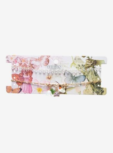 「lalaland」VIVIENNE　TAMチョーカー付きパワーネット Thorn & Fable Orchid Swan Choker Set | Hot Topic