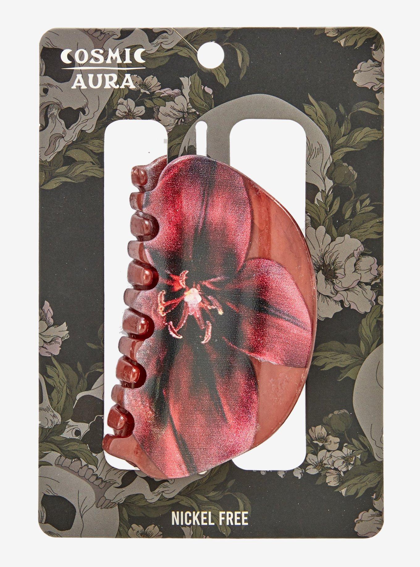 Cosmic Aura Dark Orchid Claw Hair Clip, , hi-res