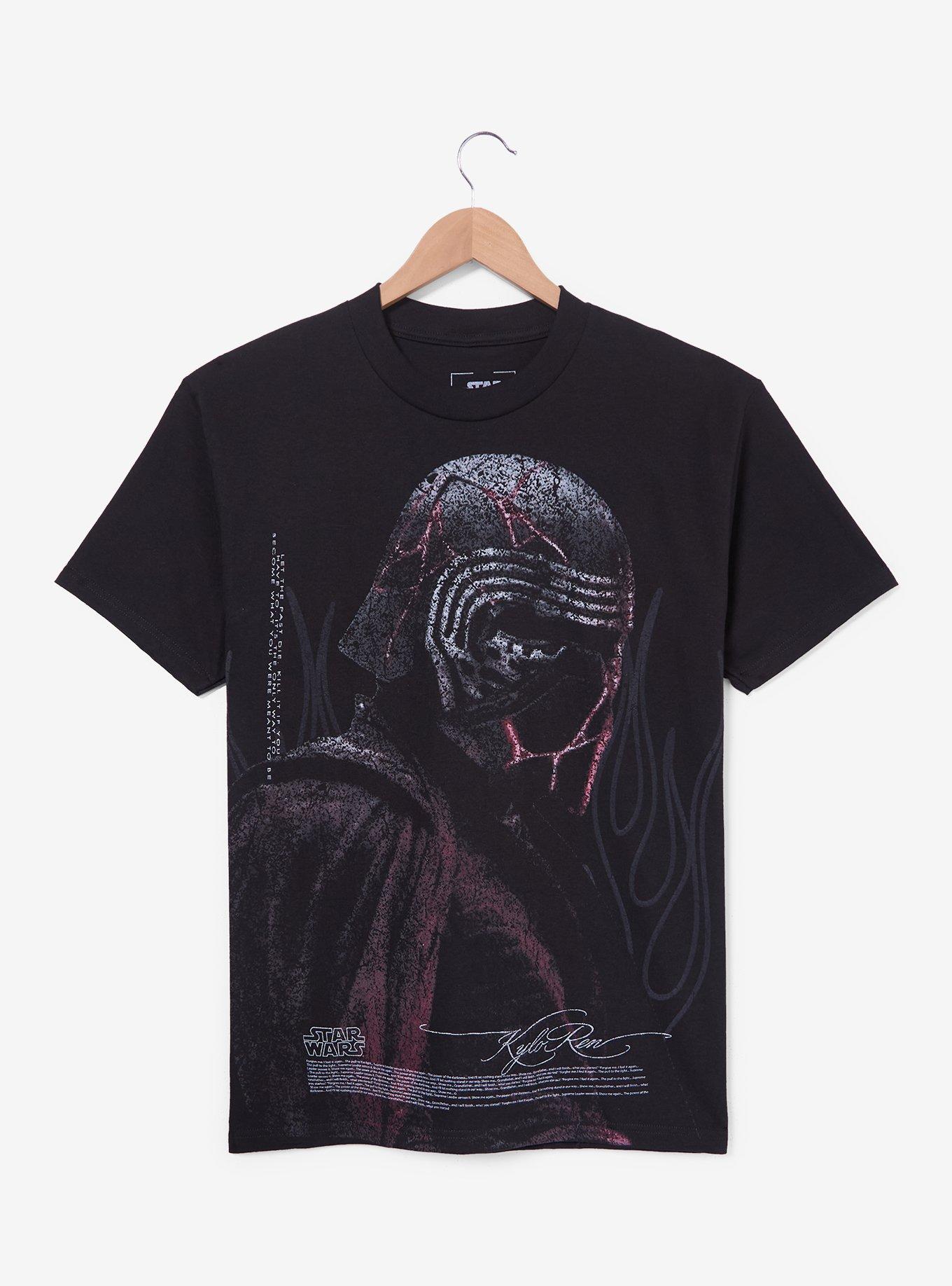 Star Wars Kylo Ren Cracked Helmet Portrait T-Shirt - BoxLunch Exclusive, , hi-res