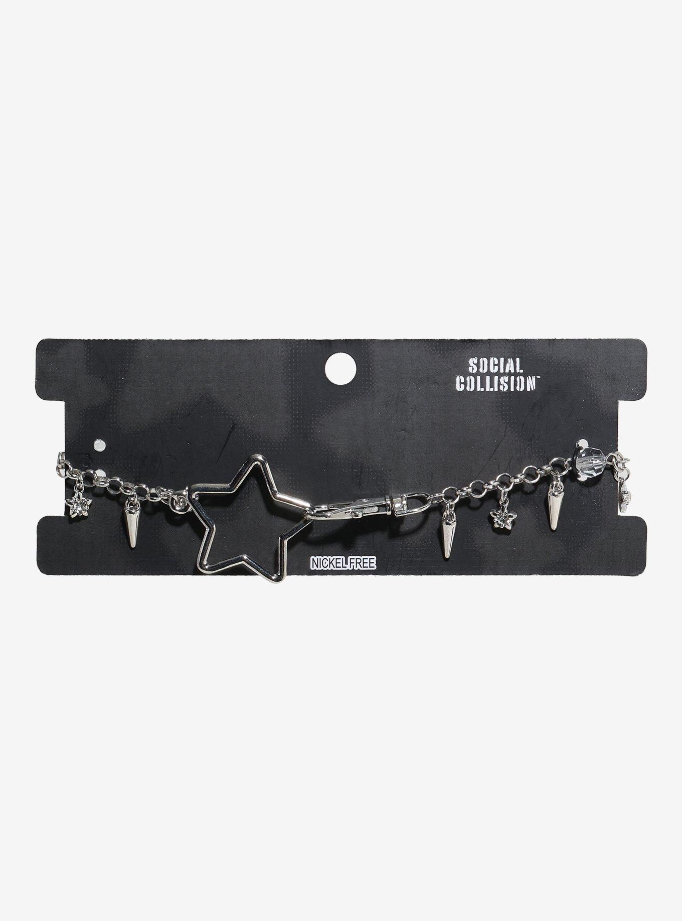 Social Collision Star Hook Charm Choker, , hi-res