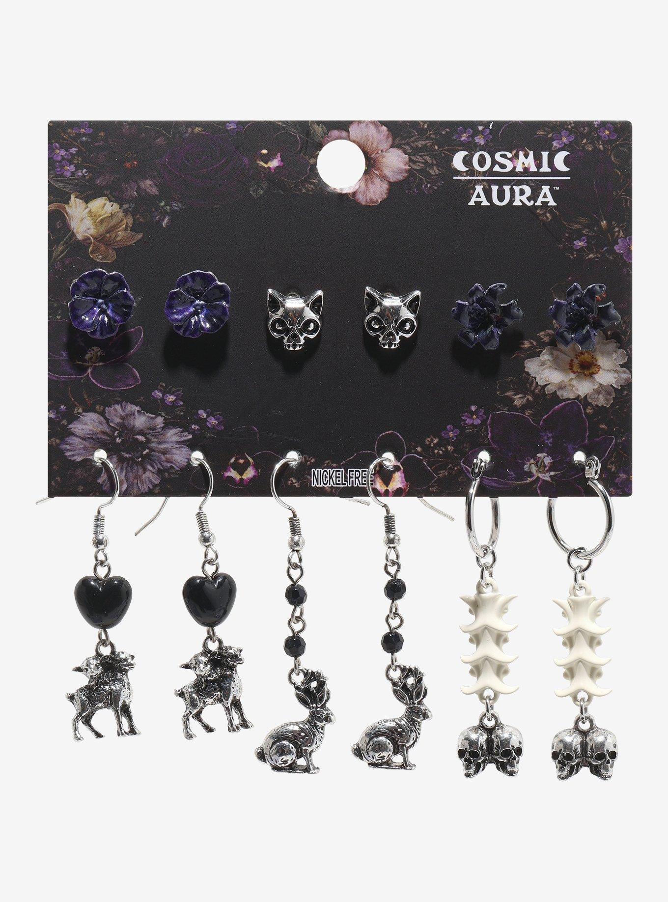 Cosmic Aura Jackalope Bones Earring Set, , hi-res
