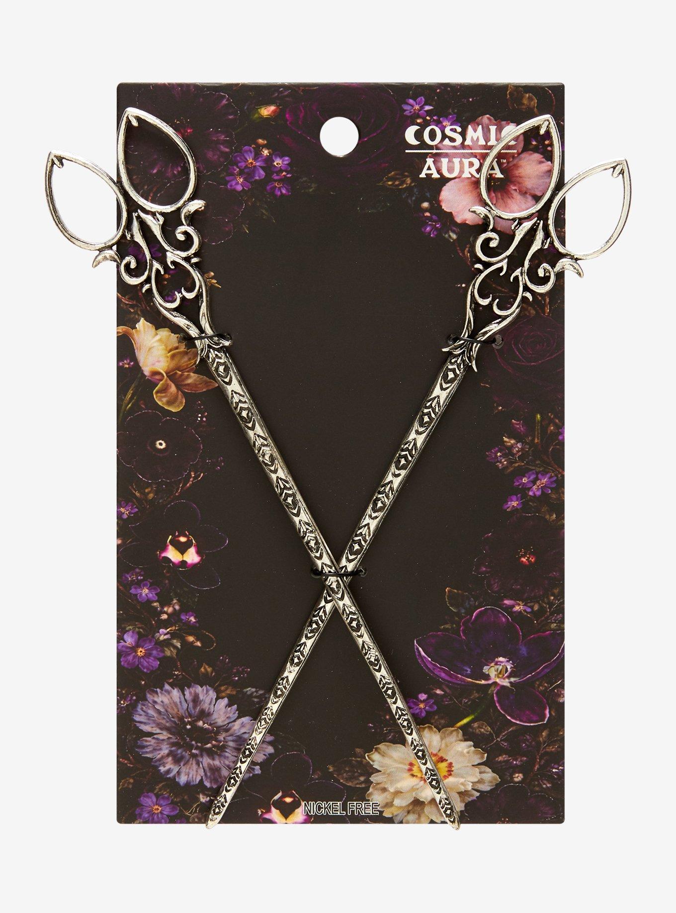 Cosmic Aura Scissor Hair Sticks, , hi-res