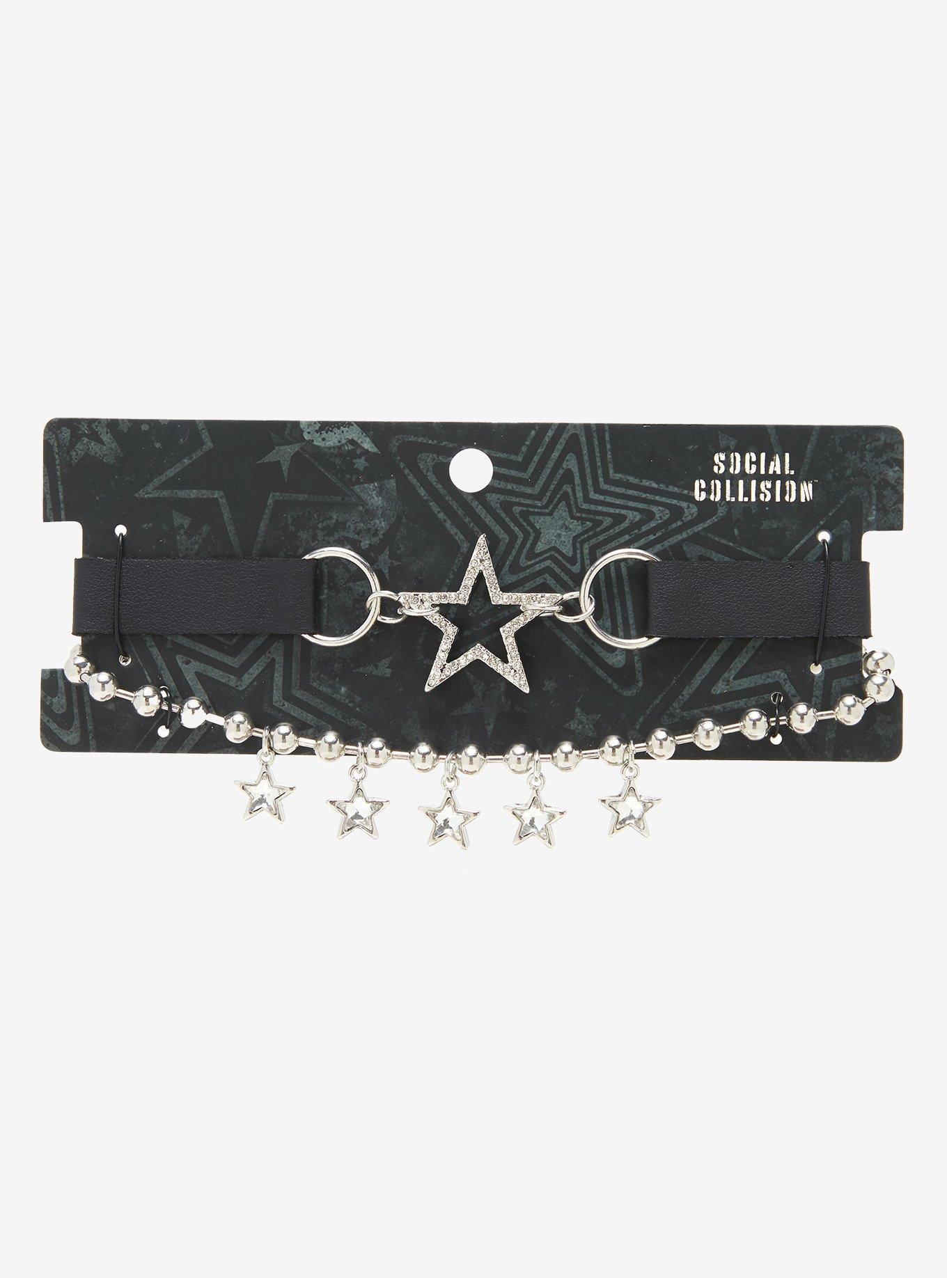 Social Collision Bling Star Choker Set, , hi-res