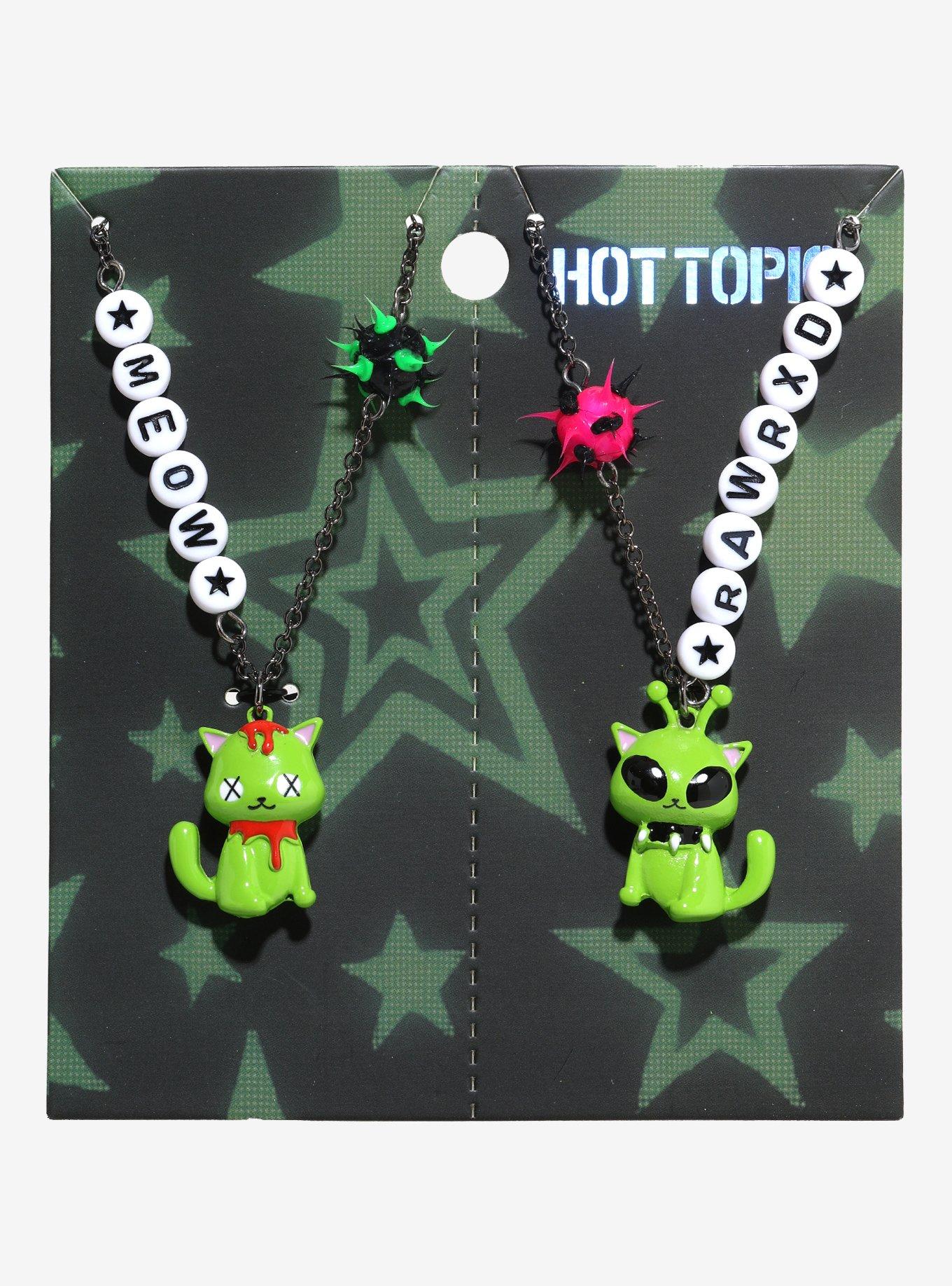 Alien Cat Best Friend Necklace Set, , hi-res