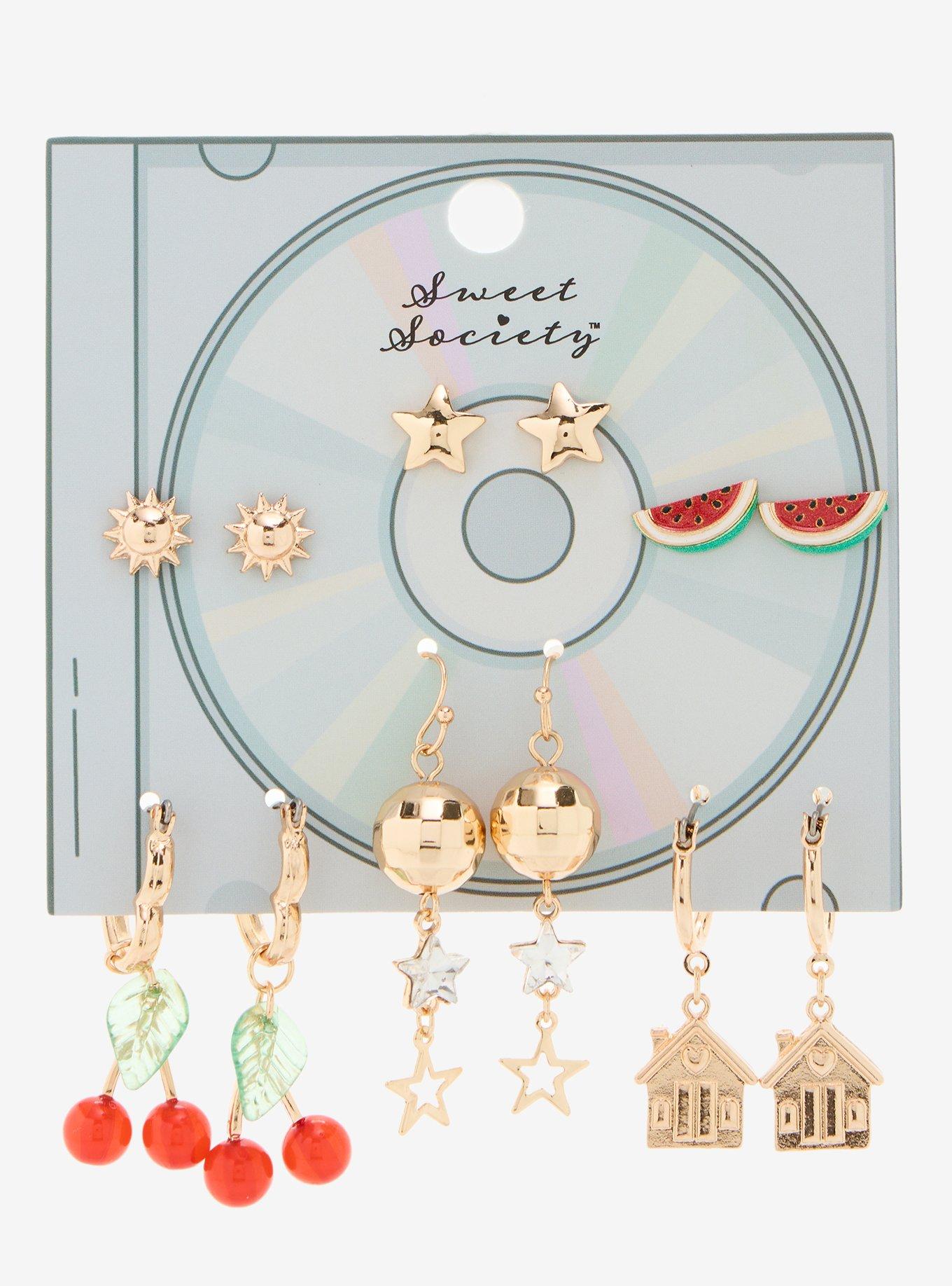 Sweet Society Fruit Disco Earring Set, , hi-res