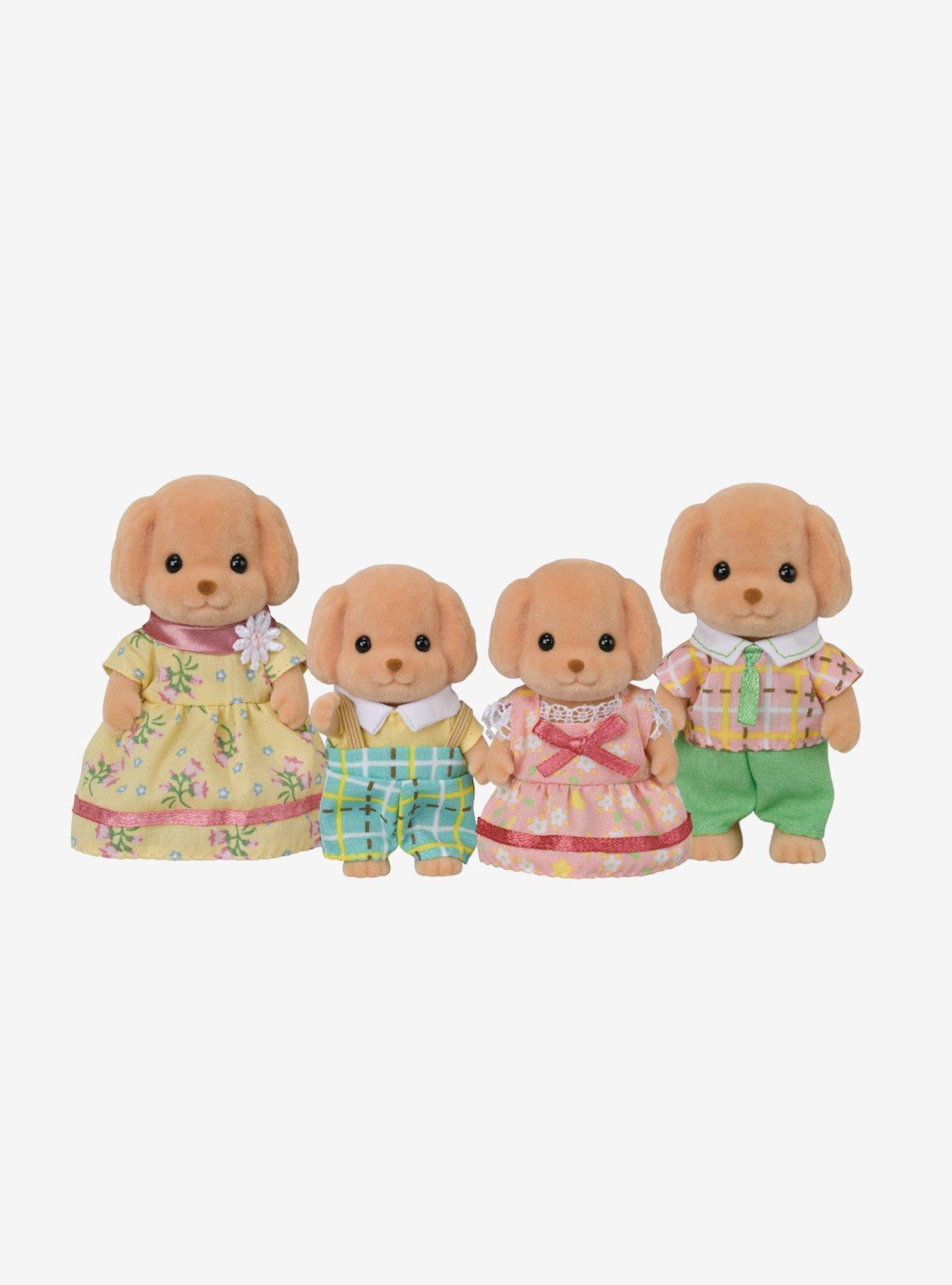 Calico Critters Toy Poodle Family Figure Set, , hi-res