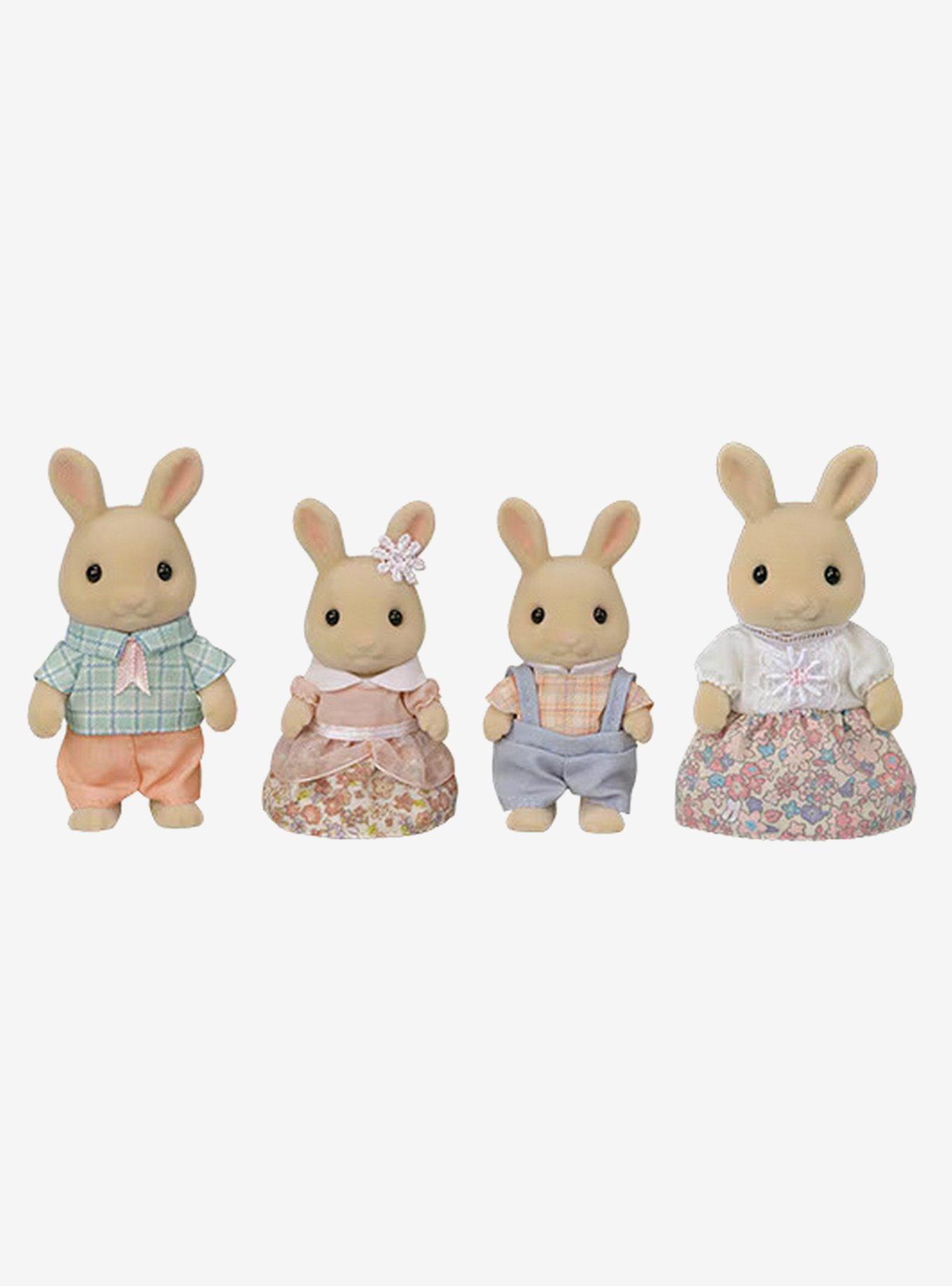 Calico Critters Milk Rabbit Family Figure Set, , hi-res
