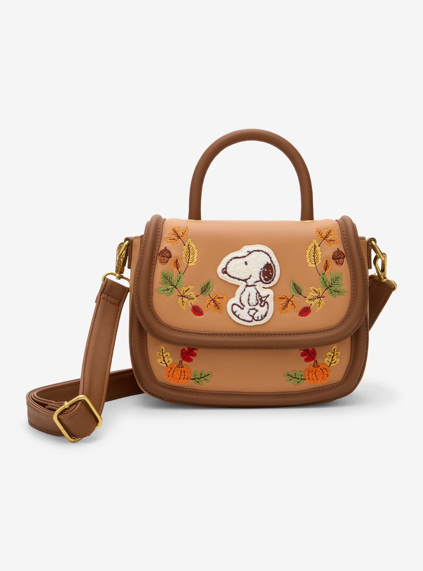 Loungefly Peanuts Snoopy Fall Foliage Chenille Crossbody Bag - BoxLunch Exclusive