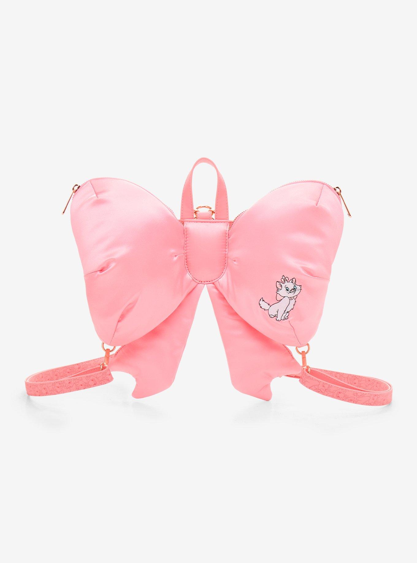 Loungefly Disney The Aristocats Marie Satin Bow-Shaped Mini Backpack - BoxLunch Exclusive, , hi-res