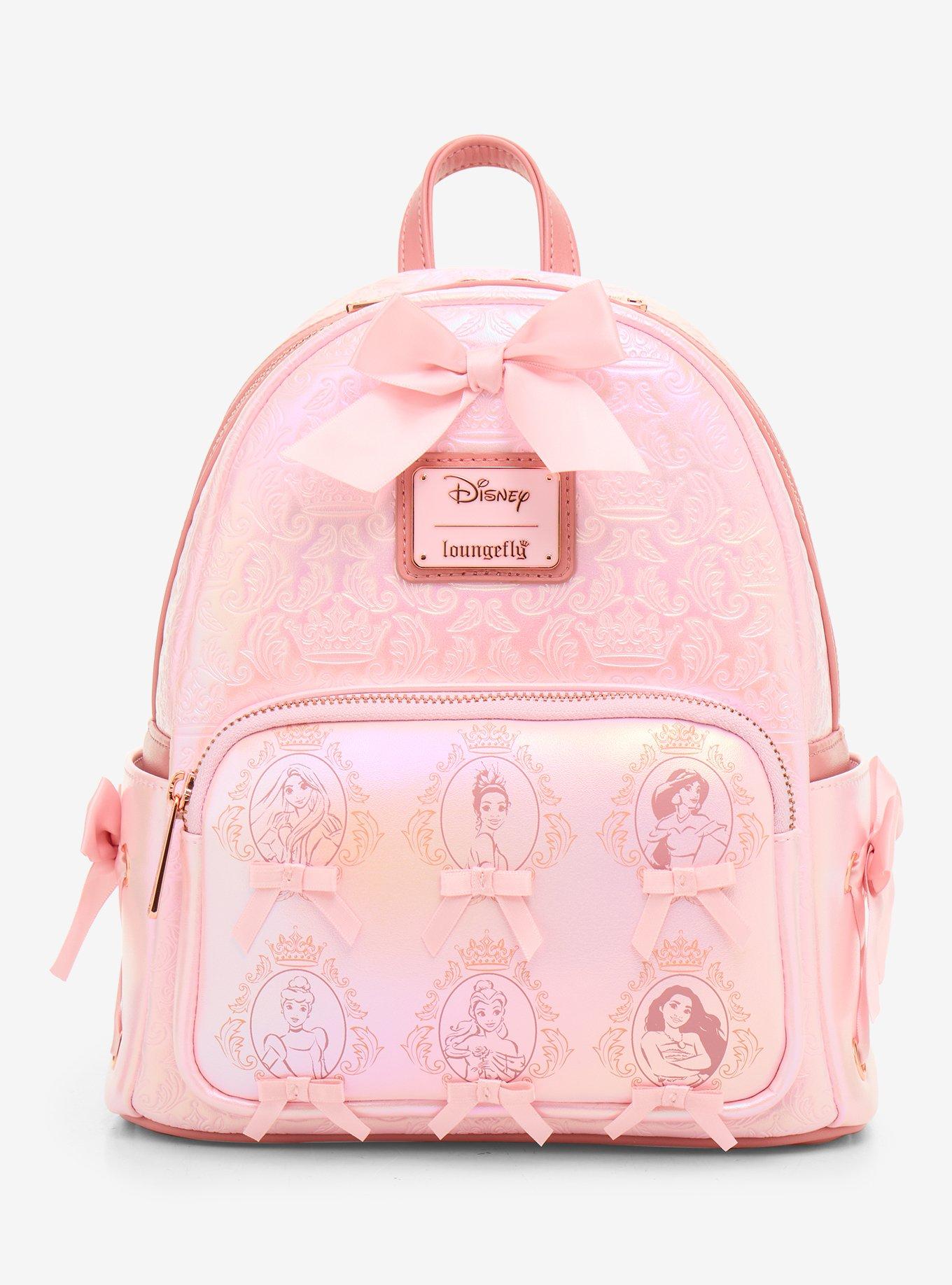 Loungefly Disney Princess Cameo Pink Portraits Tonal Mini Backpack, , hi-res