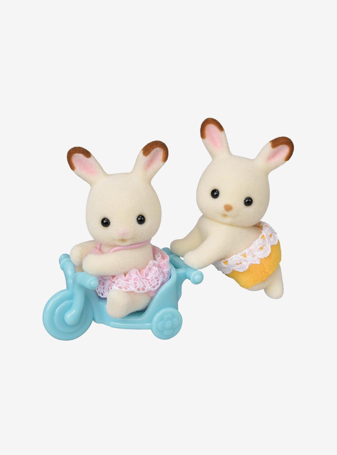 Calico Critters Chocolate Rabbit Twins Figure Set, , hi-res